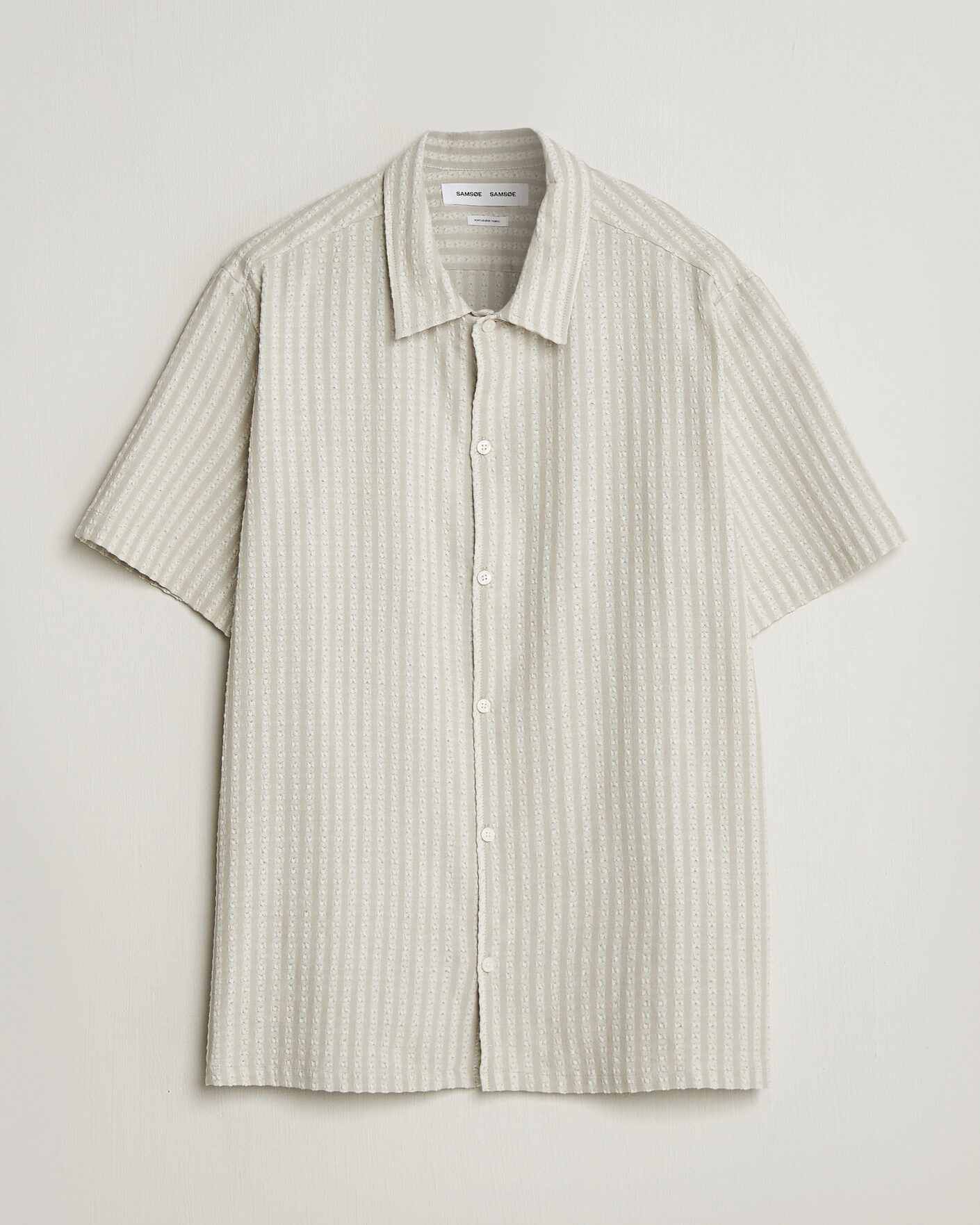 Herre | Skjorter | Samsøe Samsøe | Avan Structured Short Sleeve Shirt Moonstruck