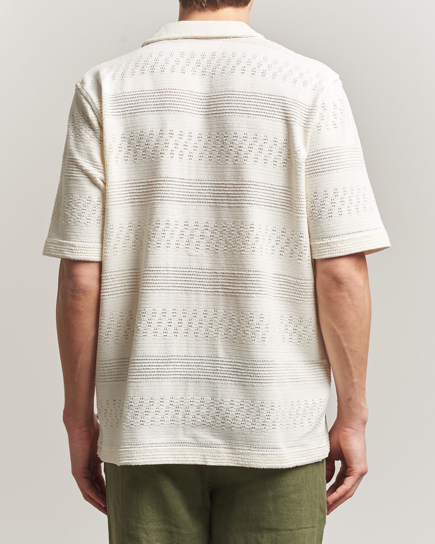 Herre | Skjorter | Samsøe Samsøe | Martin Knitted Short Sleeve Shirt Clear Cream