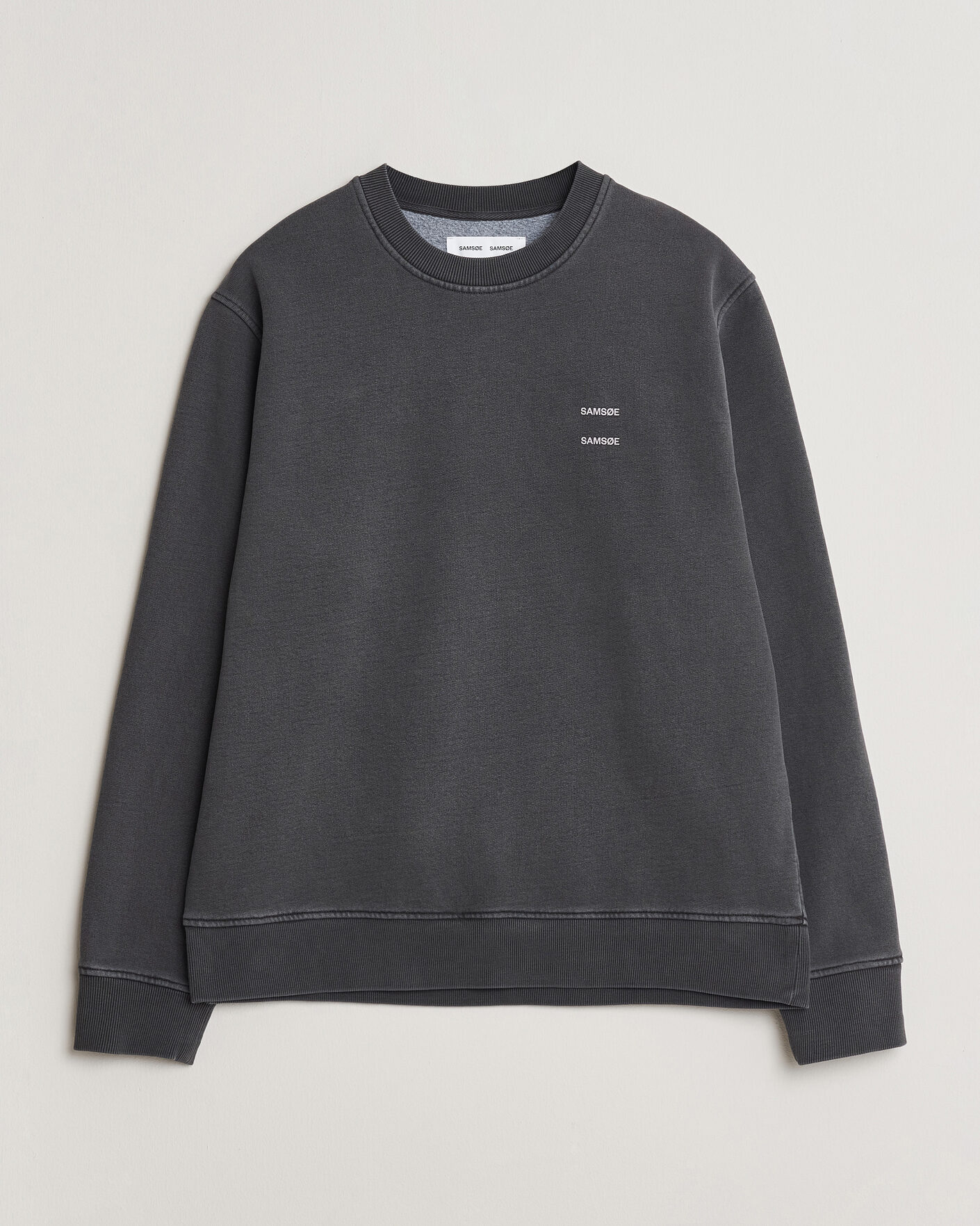 Herre | Trøjer | Samsøe Samsøe | Joel Washed Organic Cotton Sweatshirt Black