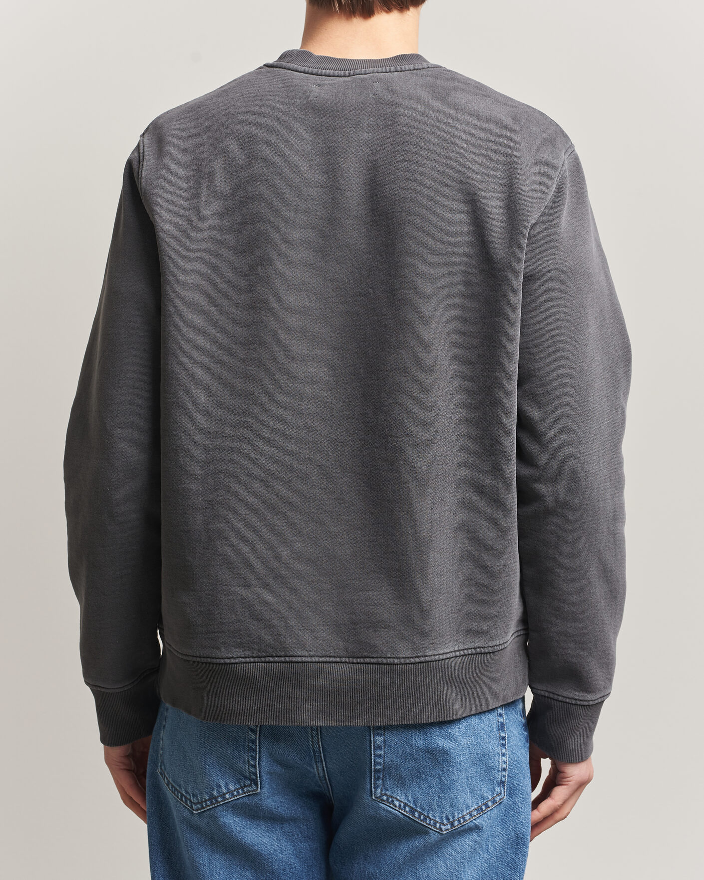Herre | Trøjer | Samsøe Samsøe | Joel Washed Organic Cotton Sweatshirt Black