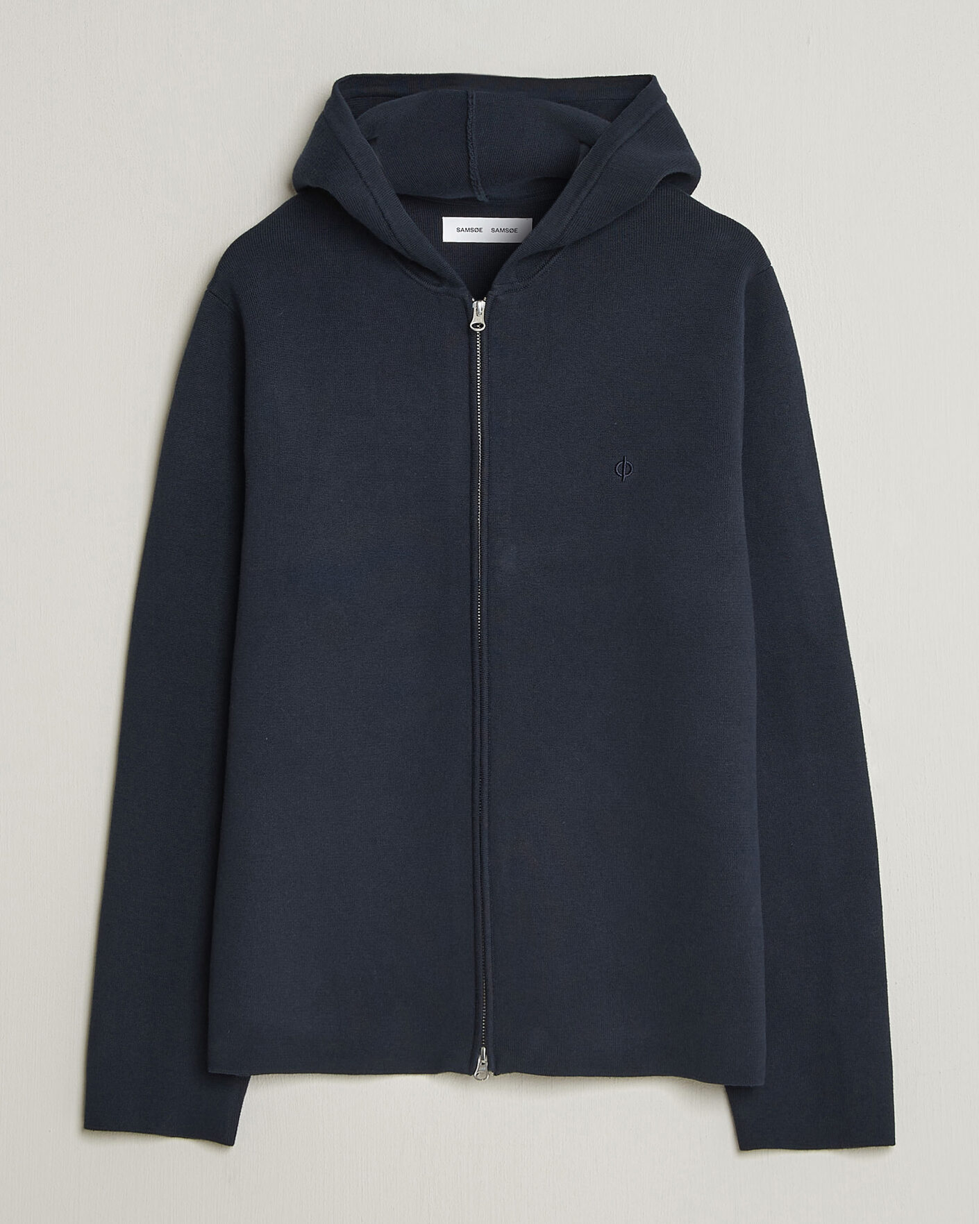 Herre | Trøjer | Samsøe Samsøe | Niklas Full Zip Hoodie Salute Navy