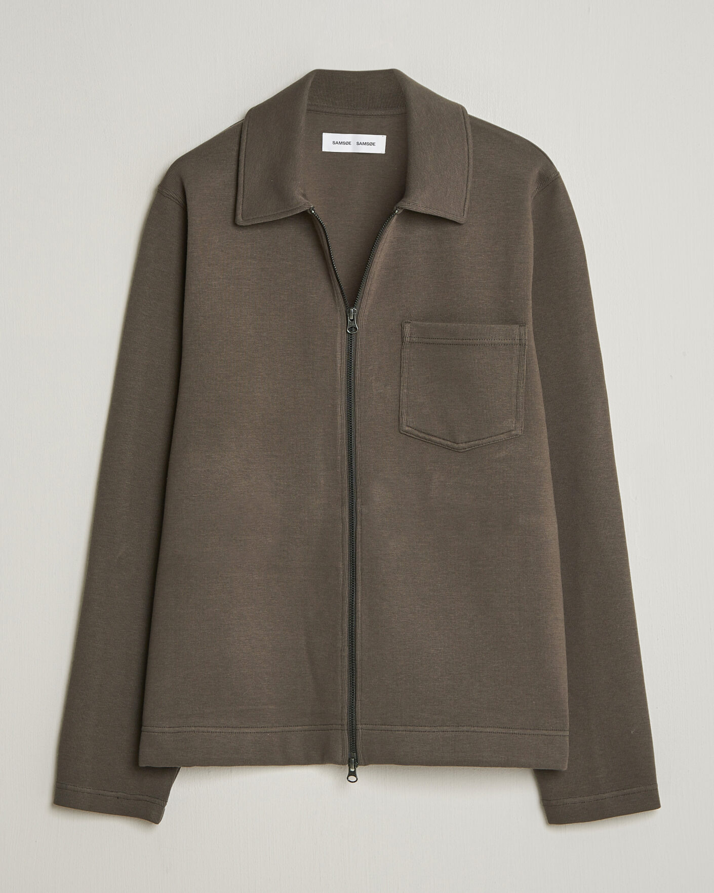 Herre | Trøjer | Samsøe Samsøe | Hannes Full Zip Black Olive