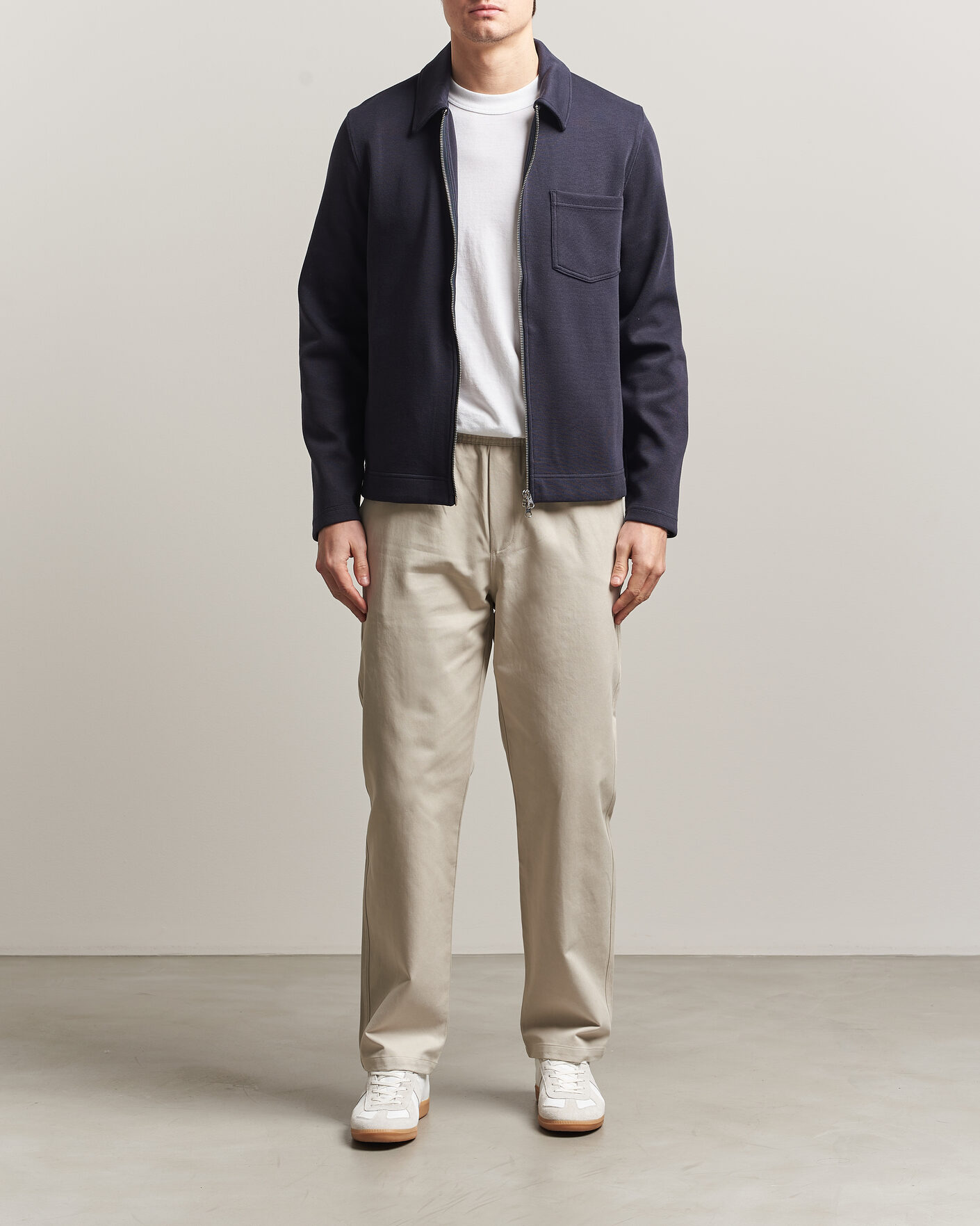 Herre | Trøjer | Samsøe Samsøe | Hannes Full Zip Salute Navy