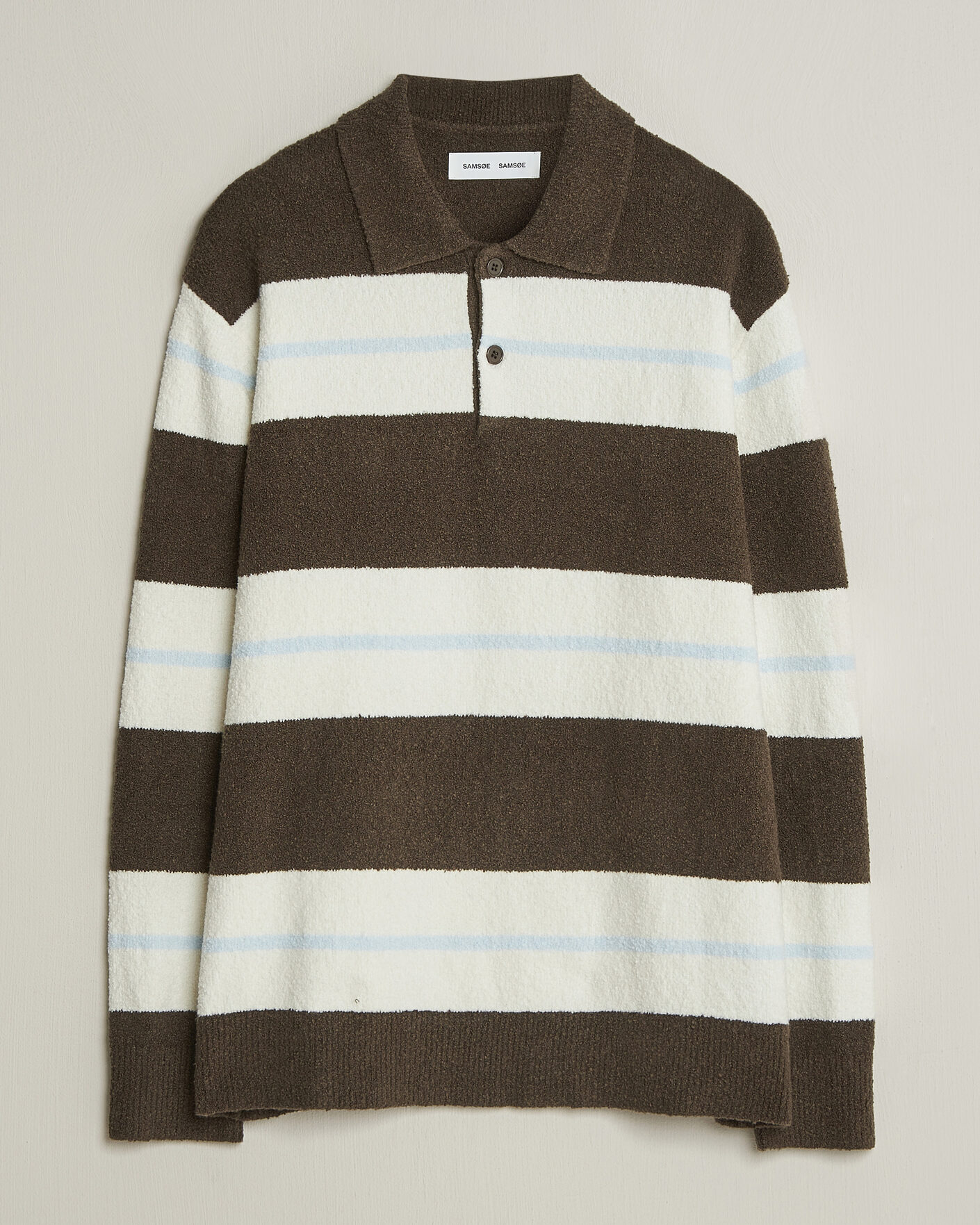 Herre | Trøjer | Samsøe Samsøe | Nino Knitted Polo Black Olive/White