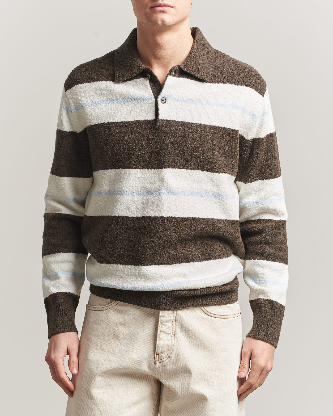 Herre | Trøjer | Samsøe Samsøe | Nino Knitted Polo Black Olive/White
