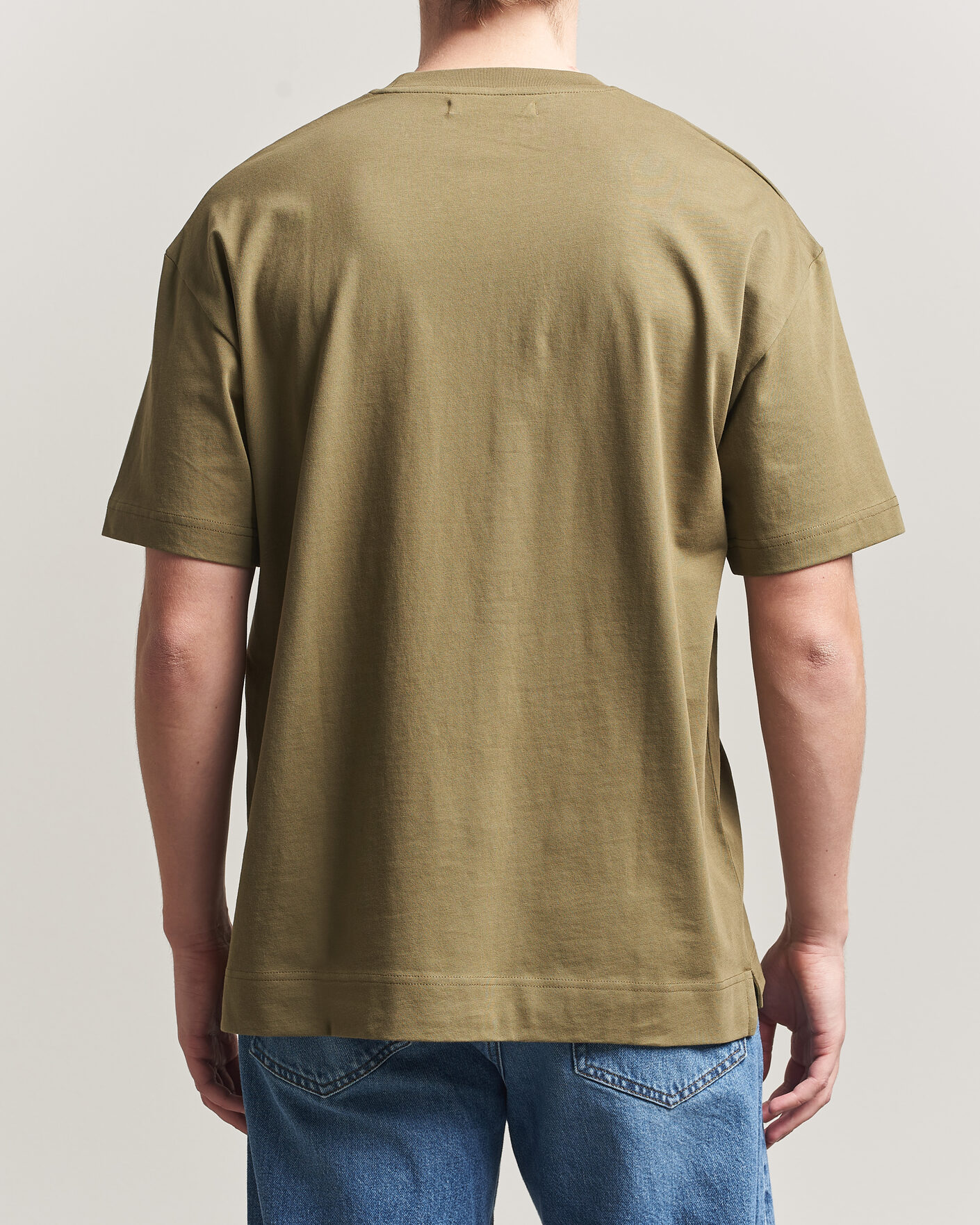 Herre | T-Shirts | Samsøe Samsøe | Joel Organic Cotton T-Shirt Burnt Olive