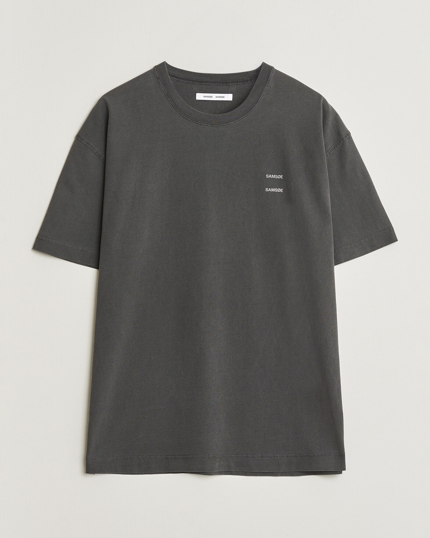 Herre | T-Shirts | Samsøe Samsøe | Joel Washed Organic Cotton T-Shirt Black
