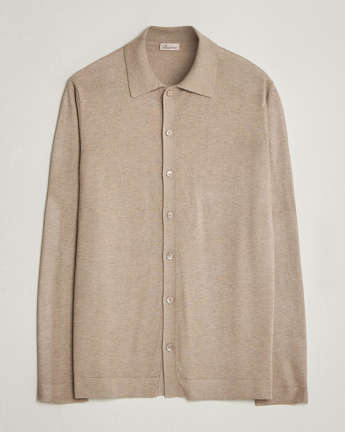 Herre | Trøjer | Stenströms | Silk/Cashmere Cardigan Taupe