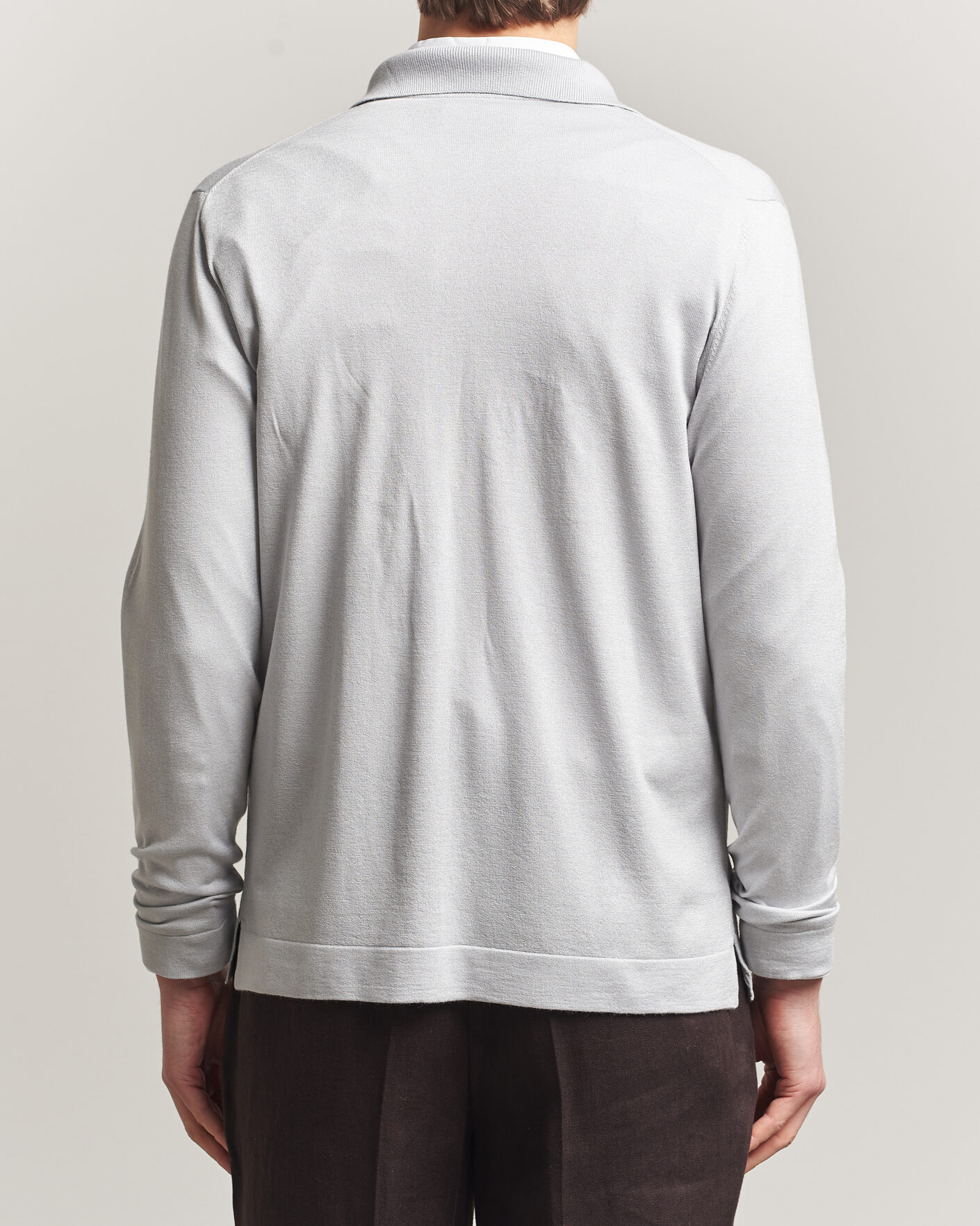 Herre | Trøjer | Stenströms | Silk/Cashmere Cardigan Light Grey