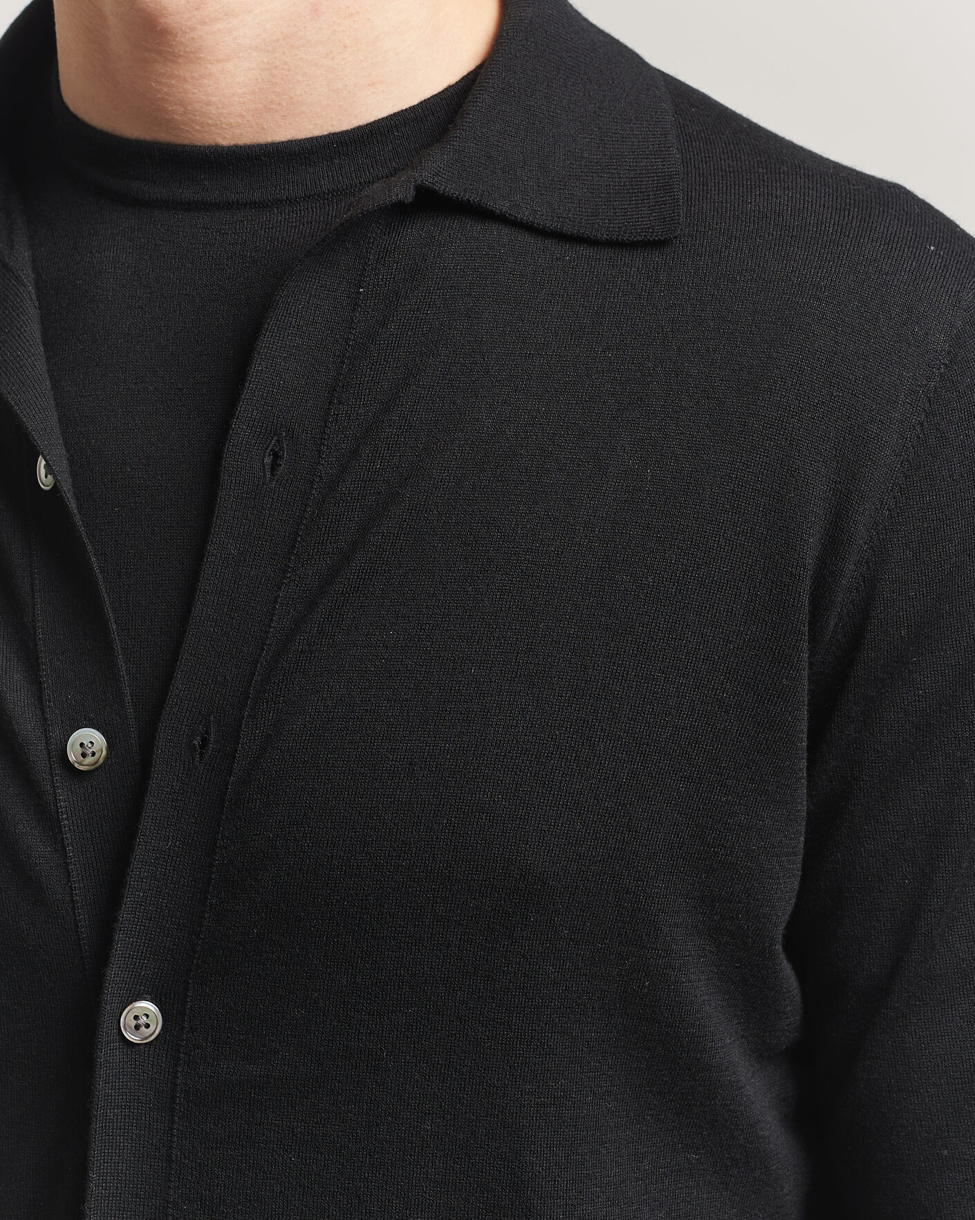 Herre | Trøjer | Stenströms | Silk/Cashmere Cardigan Black