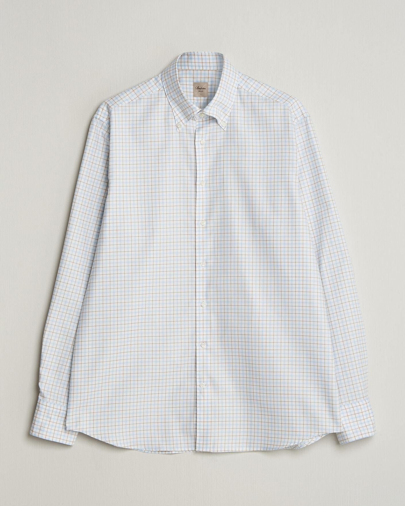 Herre | Skjorter | Stenströms | Regular Fit Checked Oxford Shirt Blue
