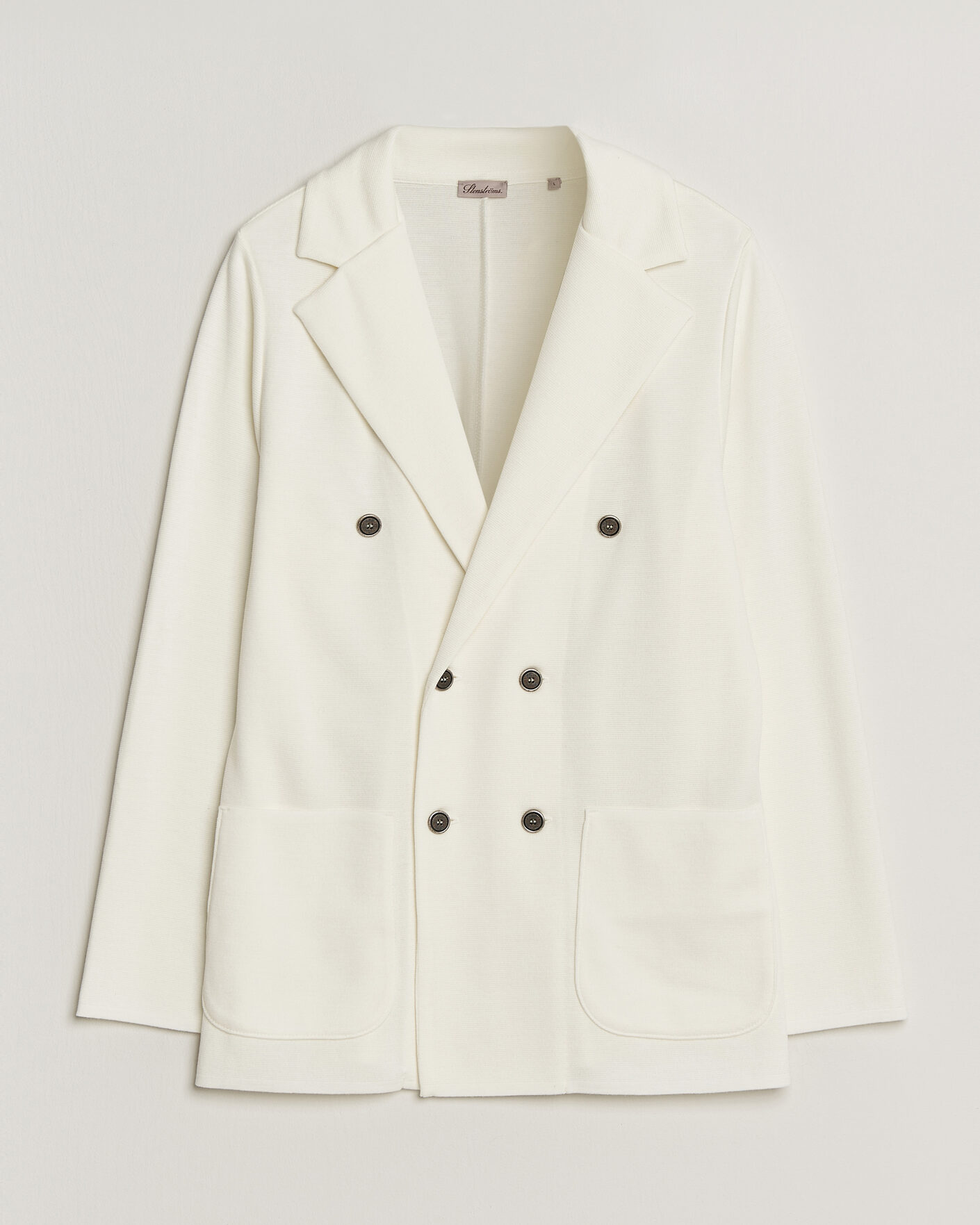 Herre | Blazere & jakker | Stenströms | Milano Knitted DB Textured Blazer White