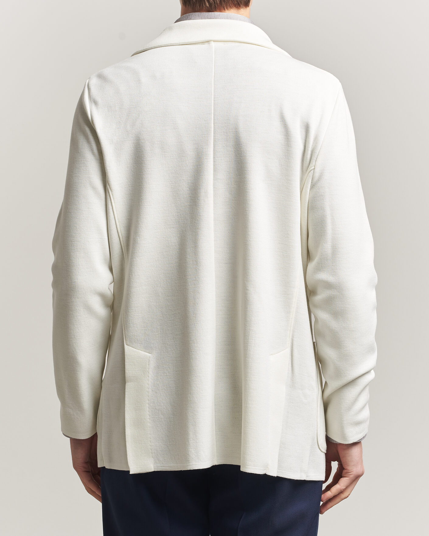 Herre | Blazere & jakker | Stenströms | Milano Knitted DB Textured Blazer White