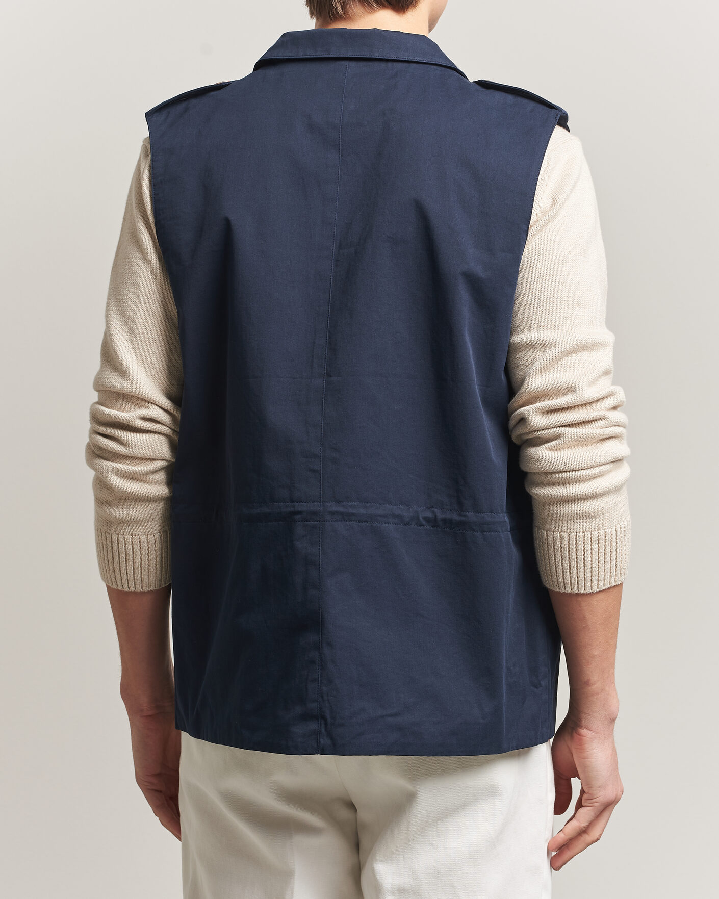 Herre | Veste | Stenströms | Cotton Twill Vest Navy