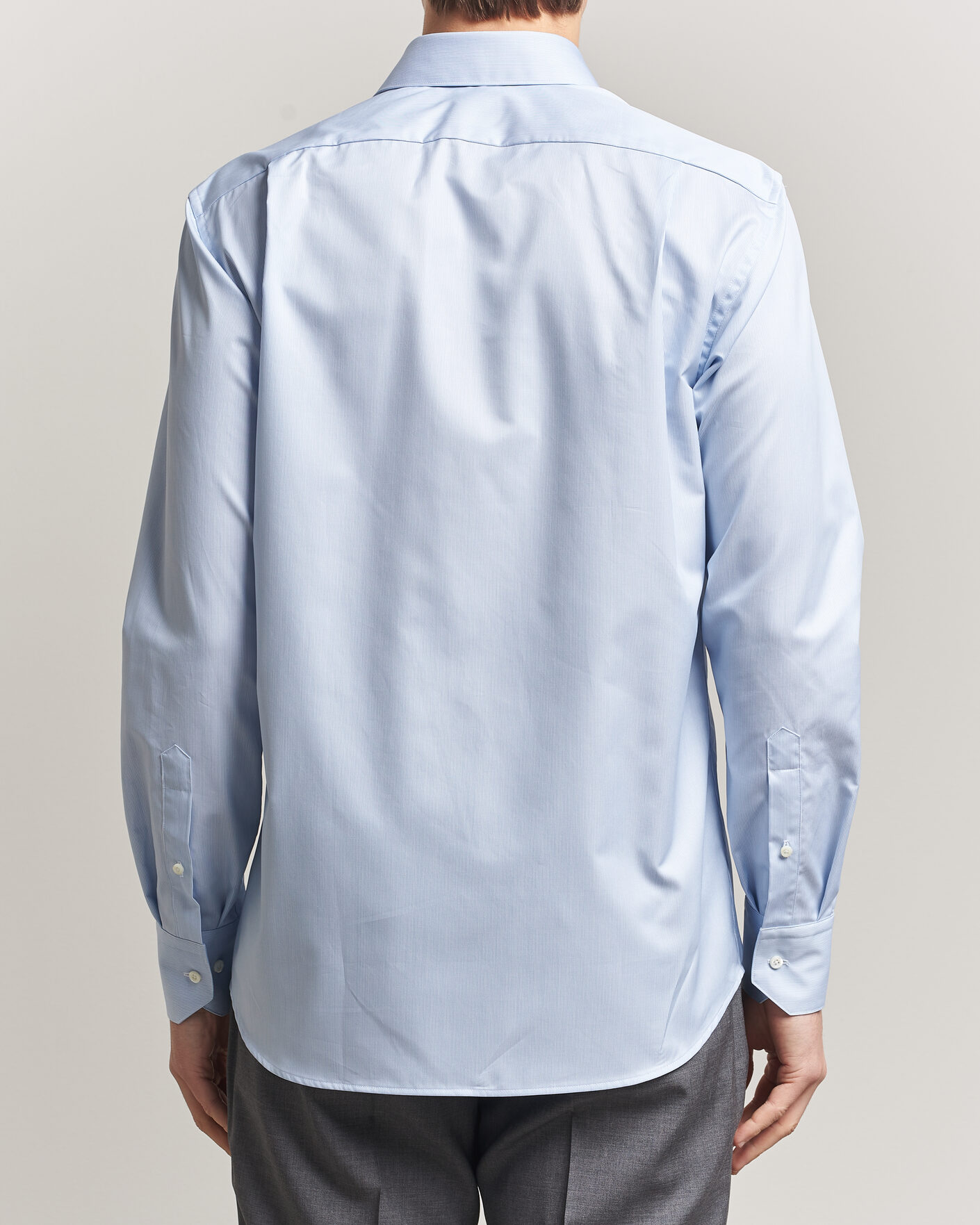 Herre | Skjorter | Stenströms | Regular Fit Thin Stripe Pointed Collar Shirt Blue