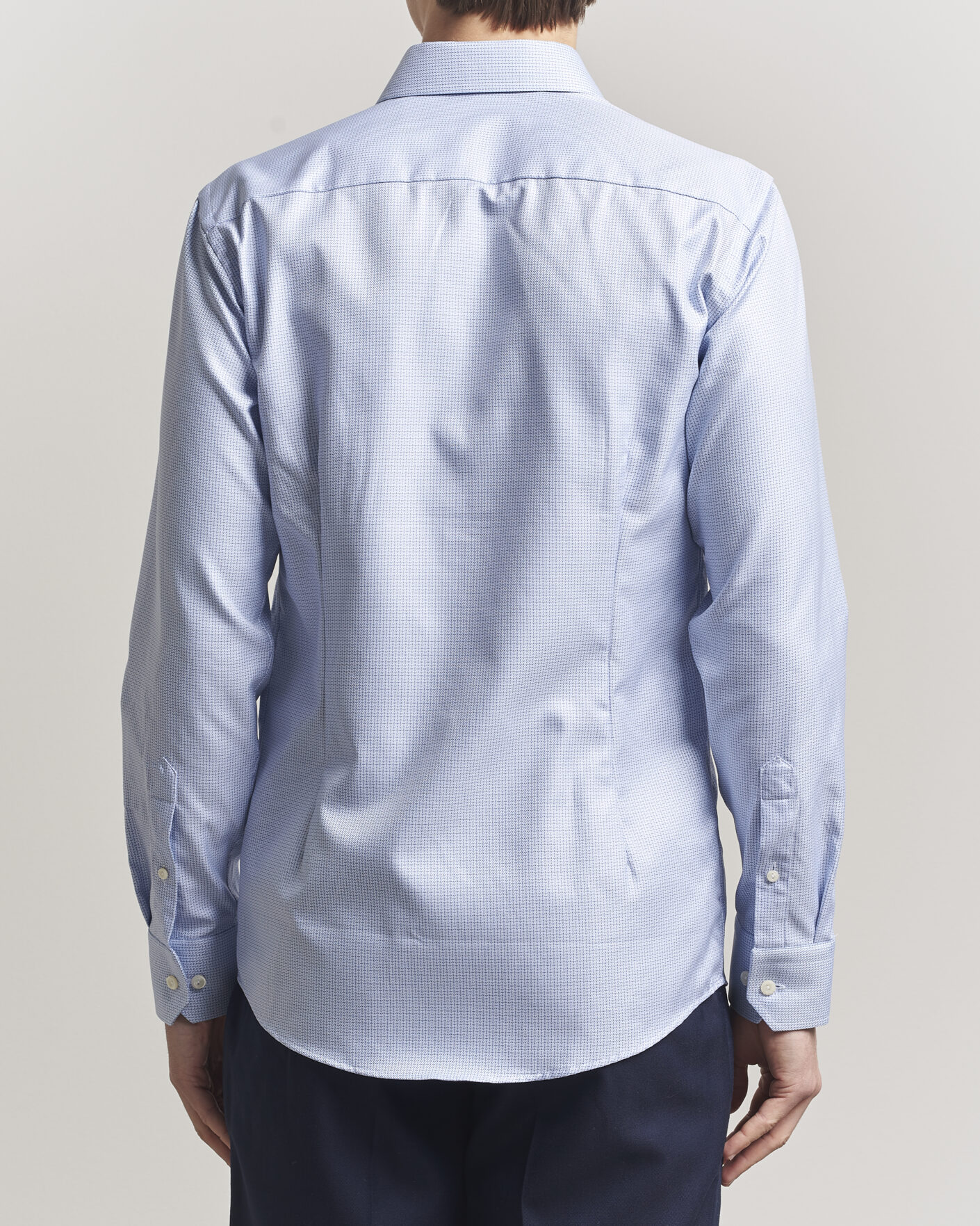 Herre | Skjorter | Eton | Slim Fit Signature Twill Structured Shirt Mid Blue