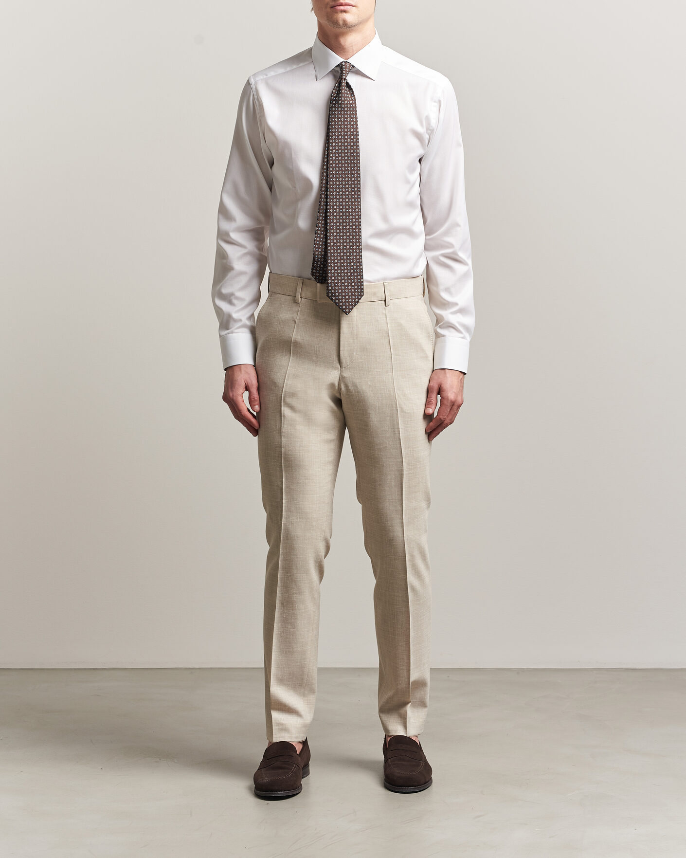 Herre | Skjorter | Eton | Slim Fit Signature Twill Contrast Shirt White