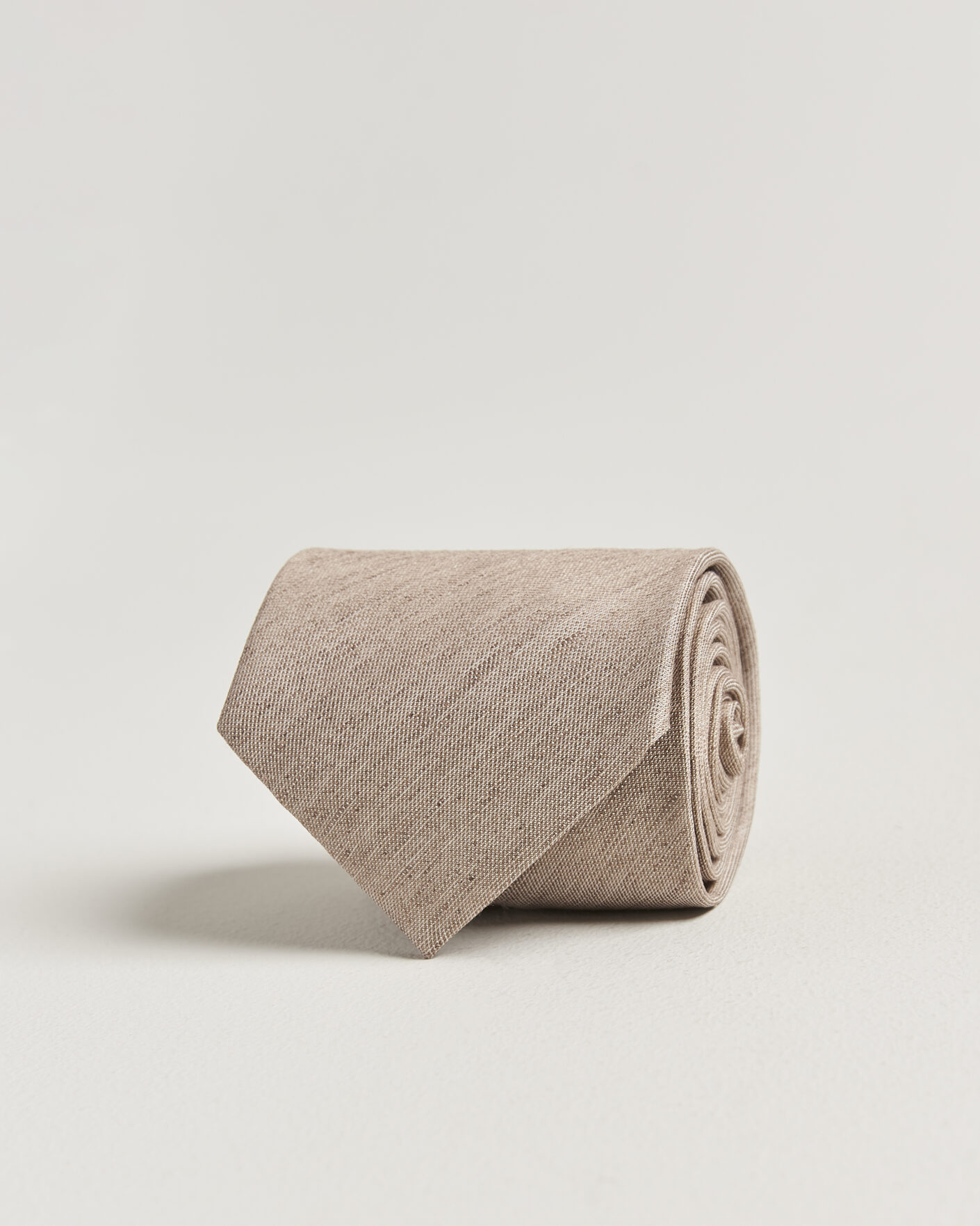 Herre | Slips | Eton | Linen Silk Tie Beige