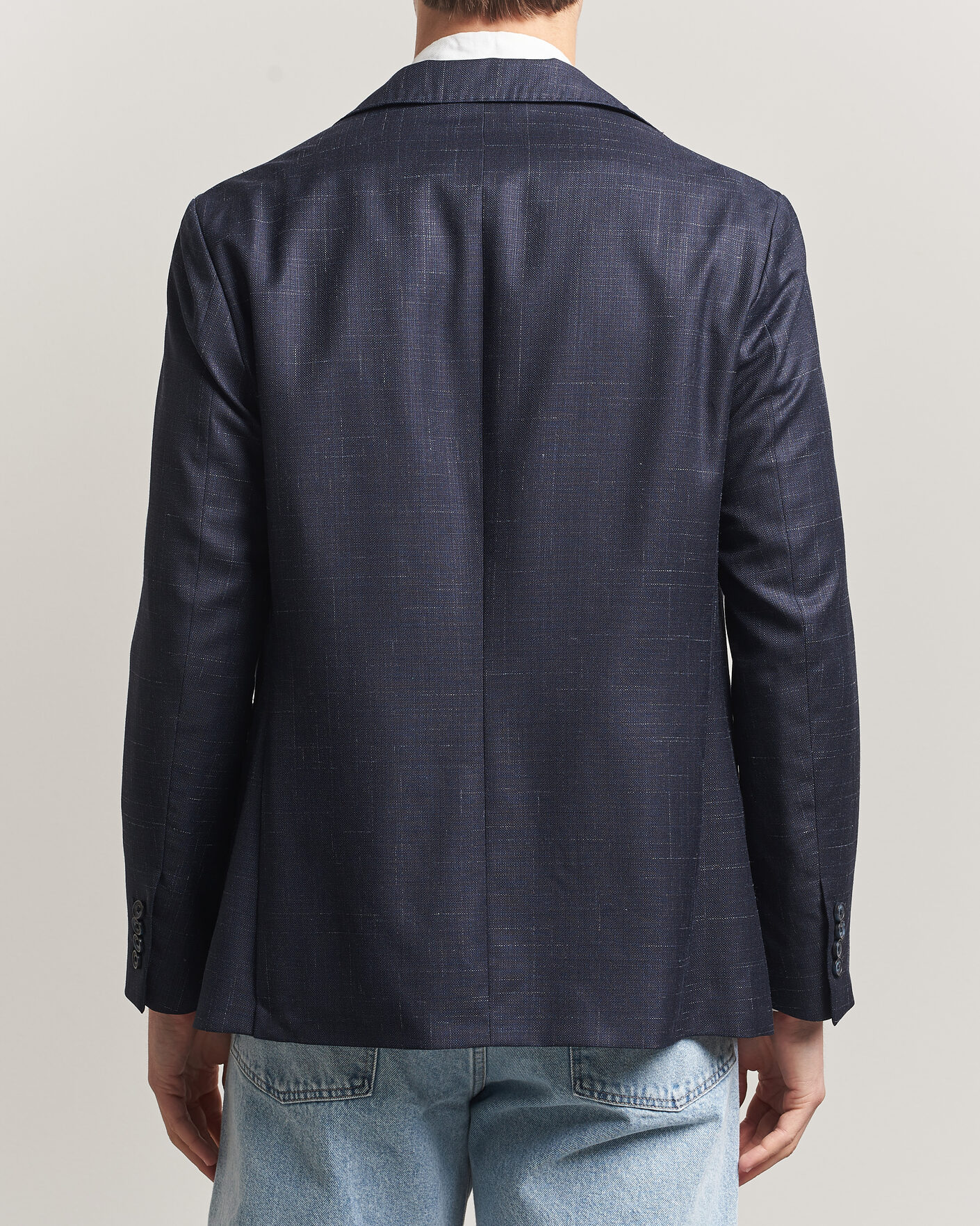 Herre | Blazere & jakker | Eton | Wool Silk Soft Blazer Navy Blue