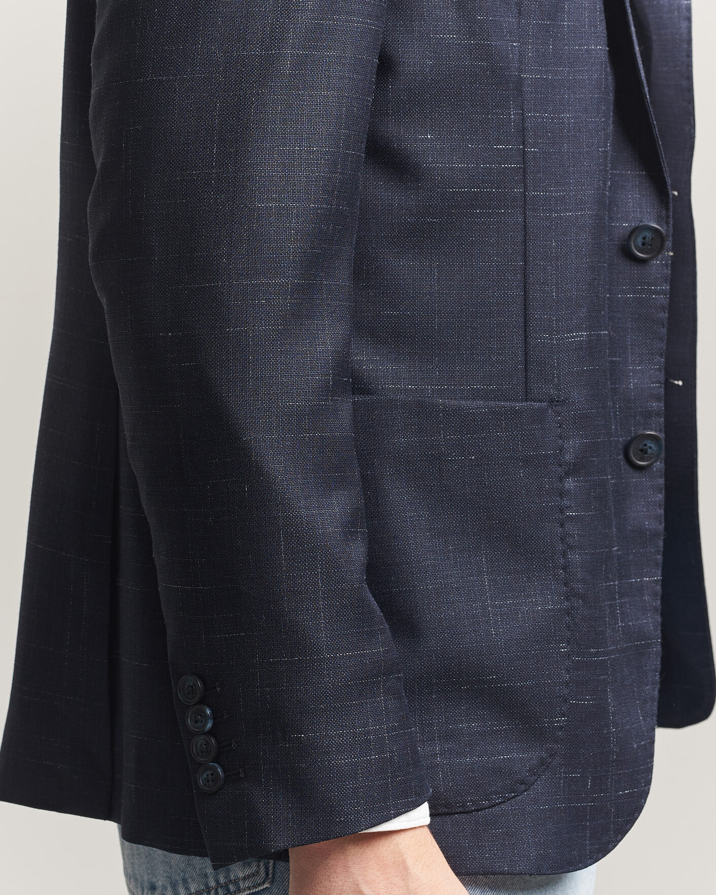 Herre | Blazere & jakker | Eton | Wool Silk Soft Blazer Navy Blue