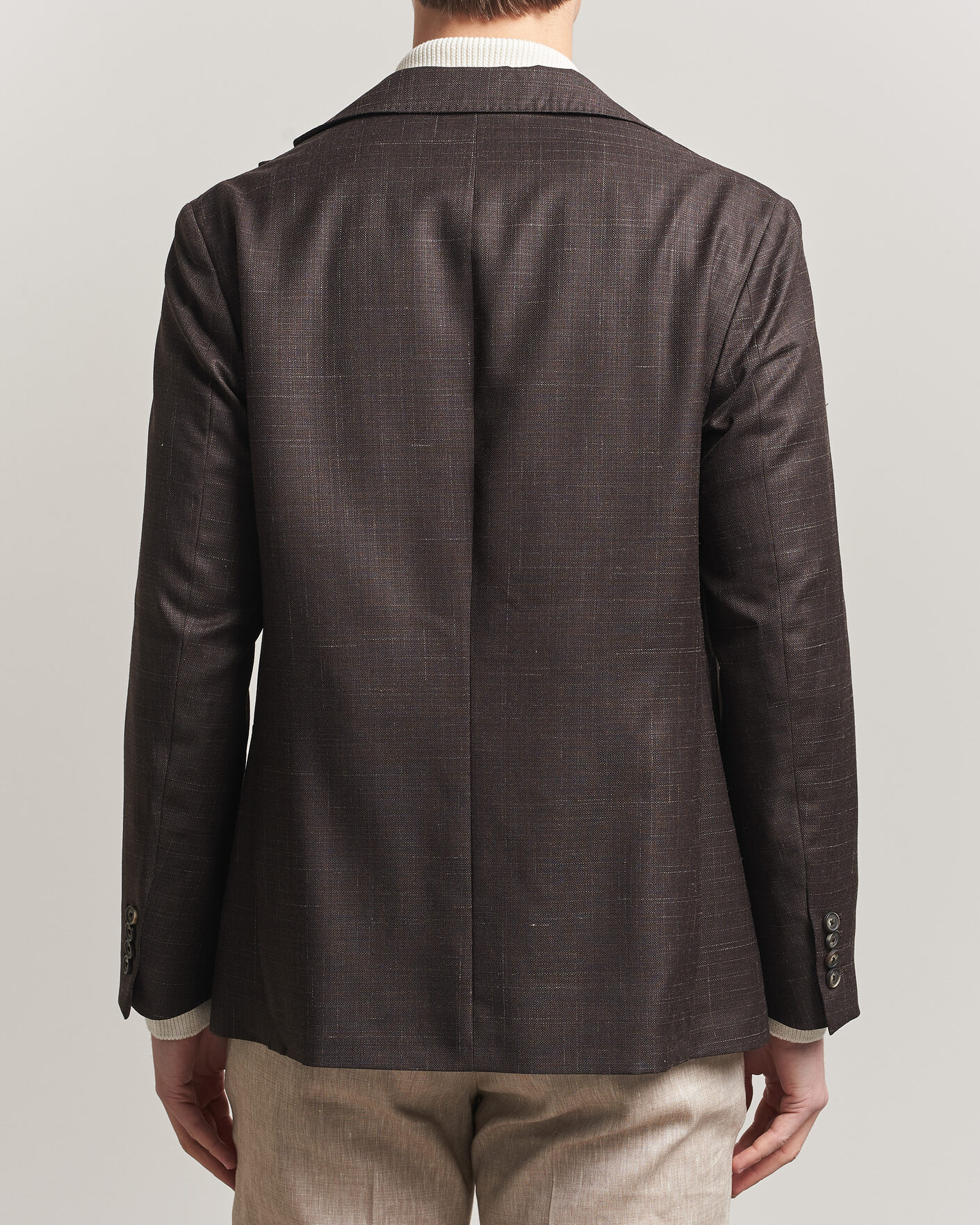 Herre | Blazere & jakker | Eton | Wool Silk Soft Blazer Dark Brown