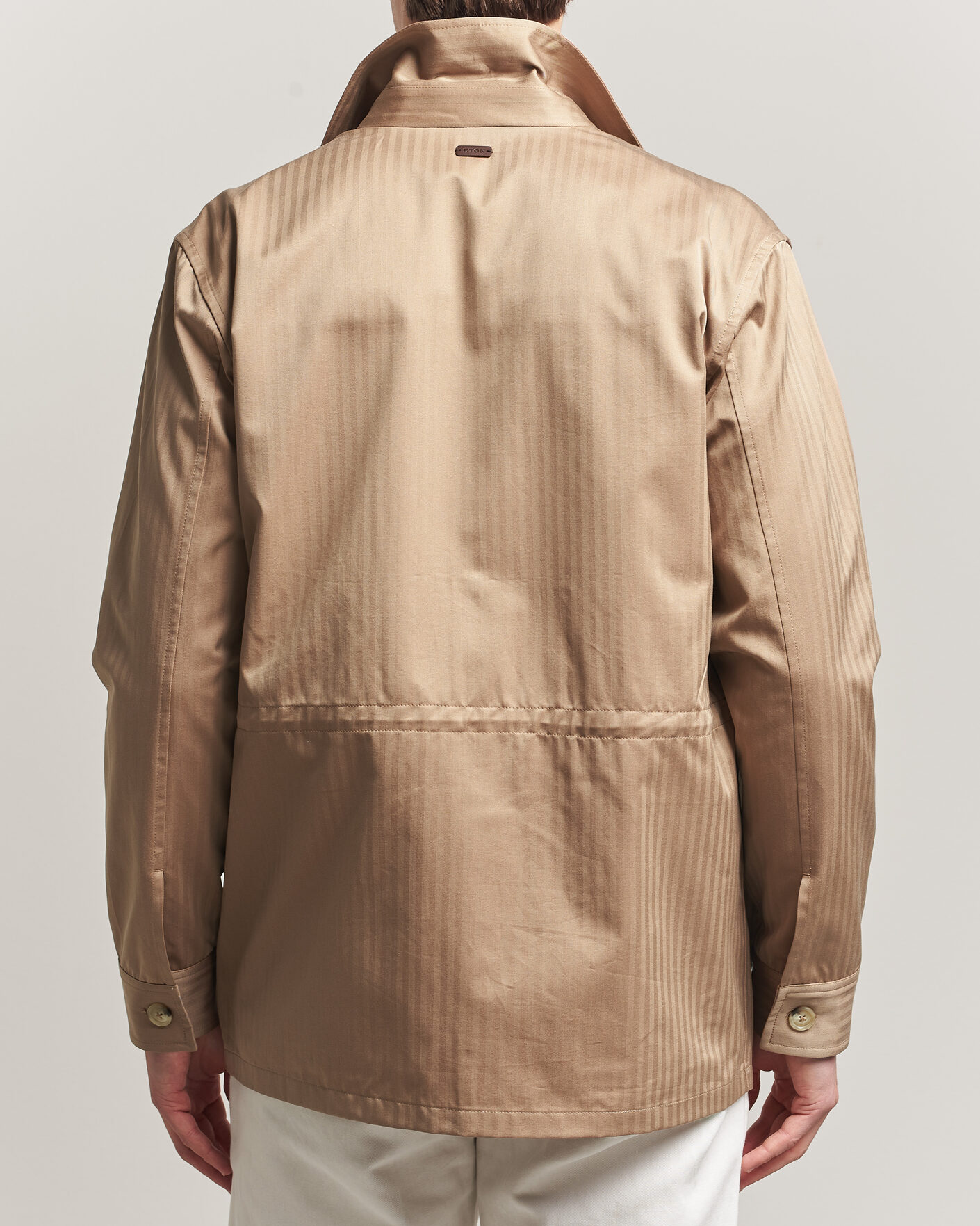 Herre | Jakker | Eton | Cotton Safari Drawstring Jacket Beige