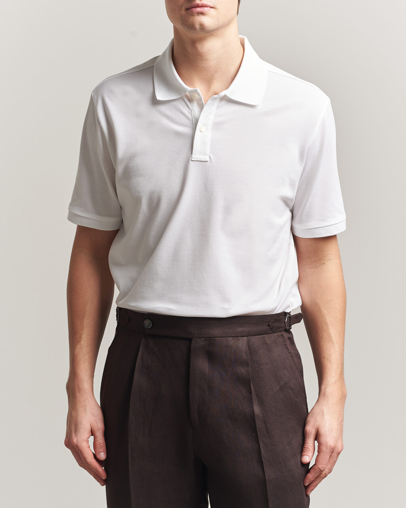 Herre | Polotrøjer | Eton | Pima Pique Polo White
