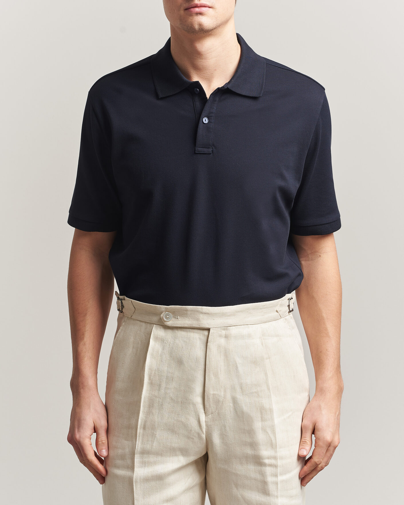 Herre | Polotrøjer | Eton | Pima Pique Polo Navy Blue
