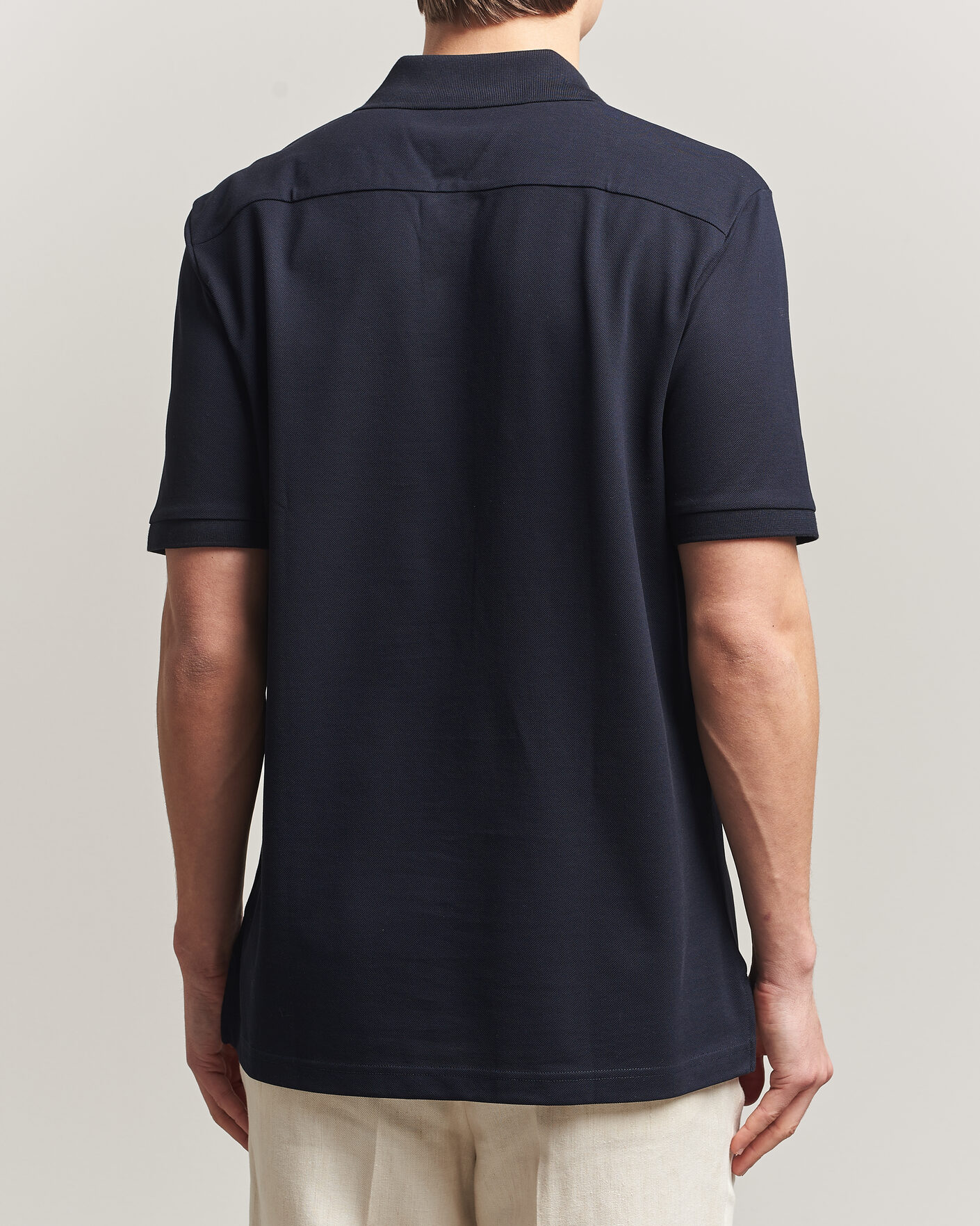 Herre | Polotrøjer | Eton | Pima Pique Polo Navy Blue