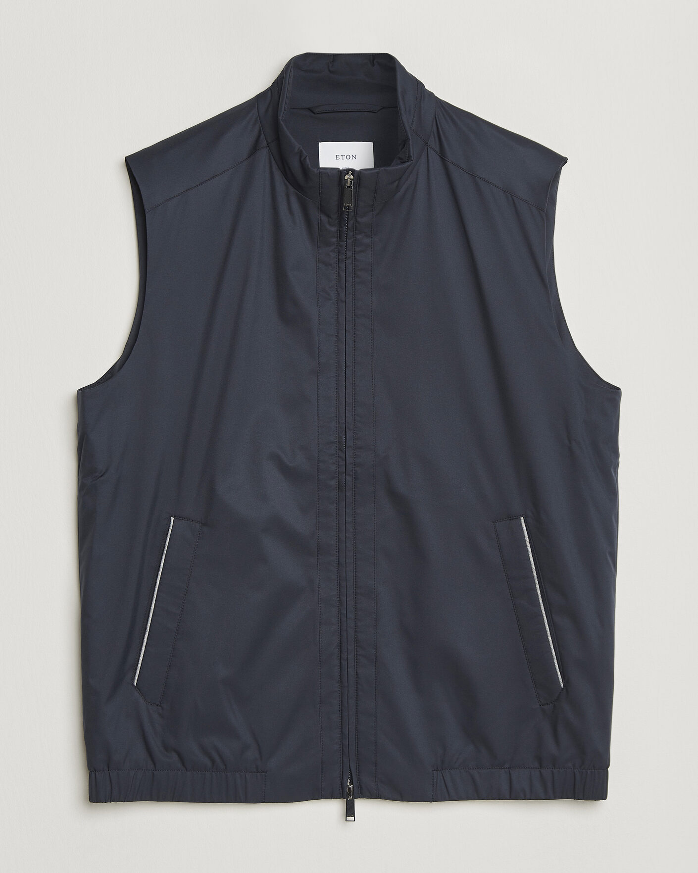 Herre | Veste | Eton | Lightweight Wind Vest Navy Blue