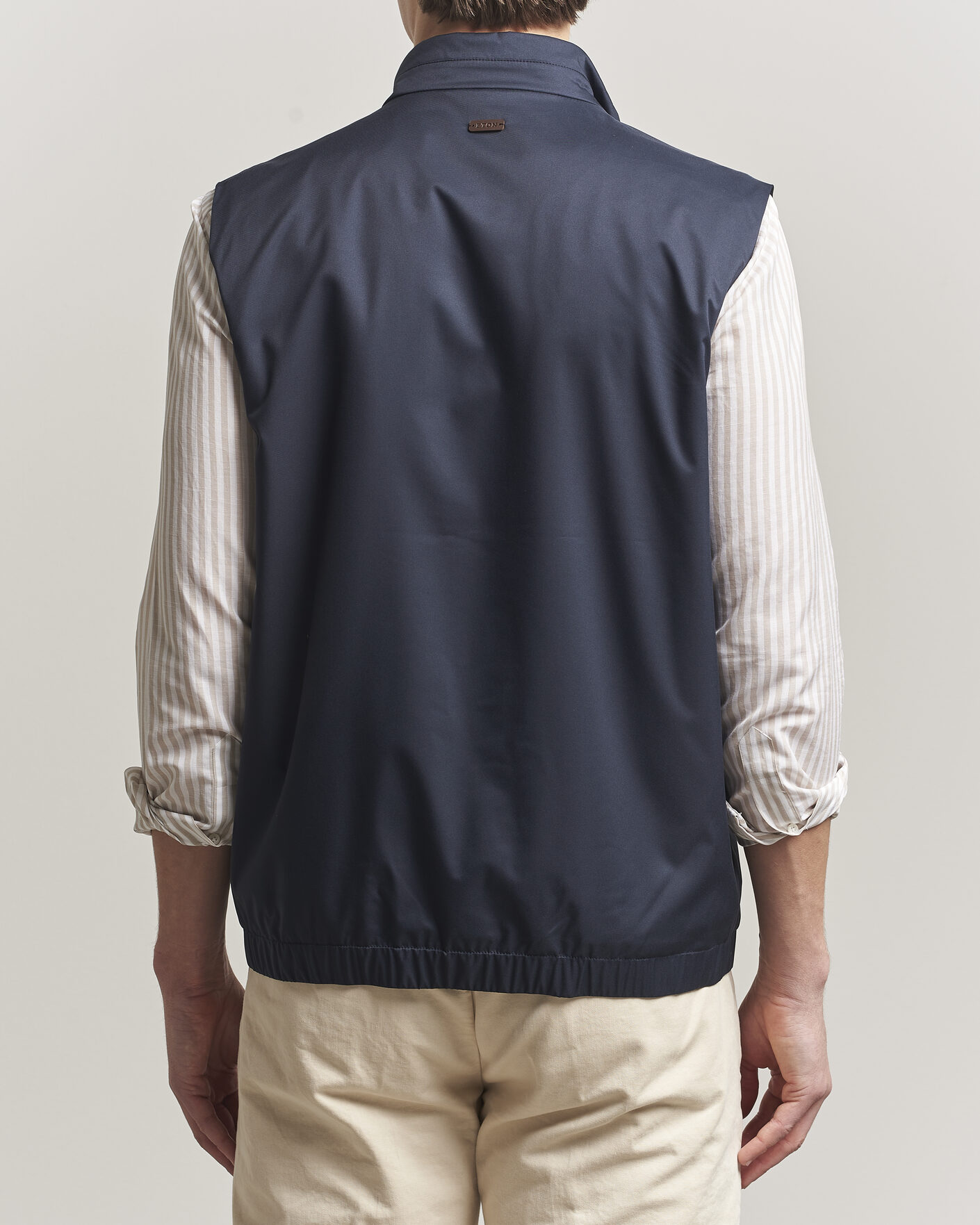 Herre | Veste | Eton | Lightweight Wind Vest Navy Blue