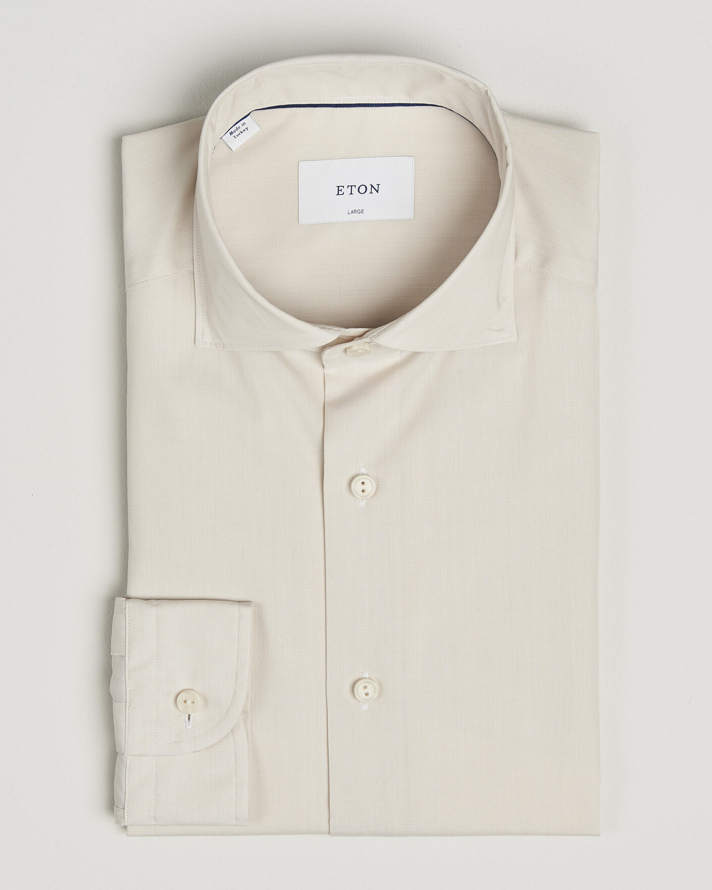 Herre | Skjorter | Eton | Casual Fit Breeze Poplin Shirt Beige