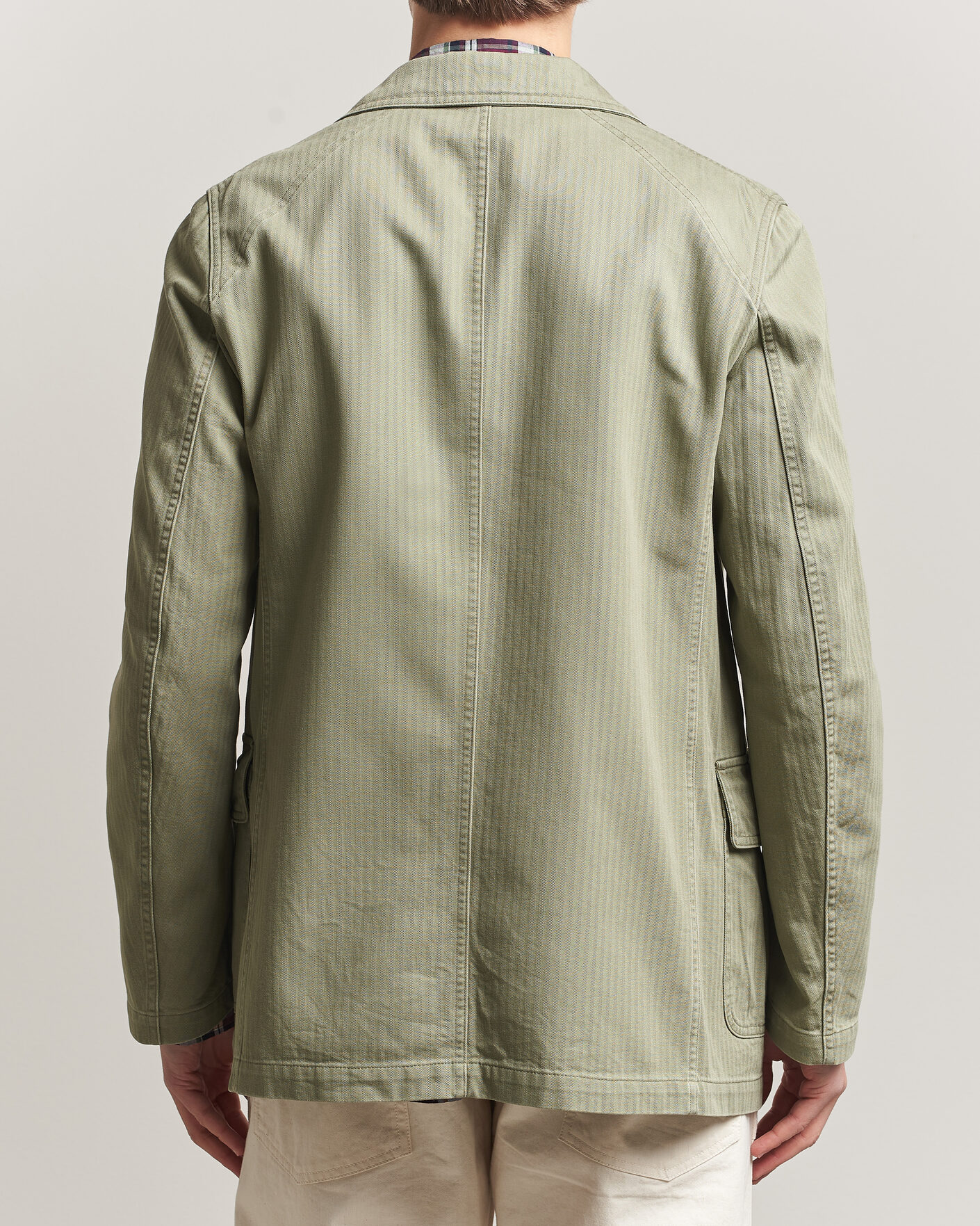 Herre | Blazere & jakker | Drake's | MKI Herringbone Games Blazer Olive