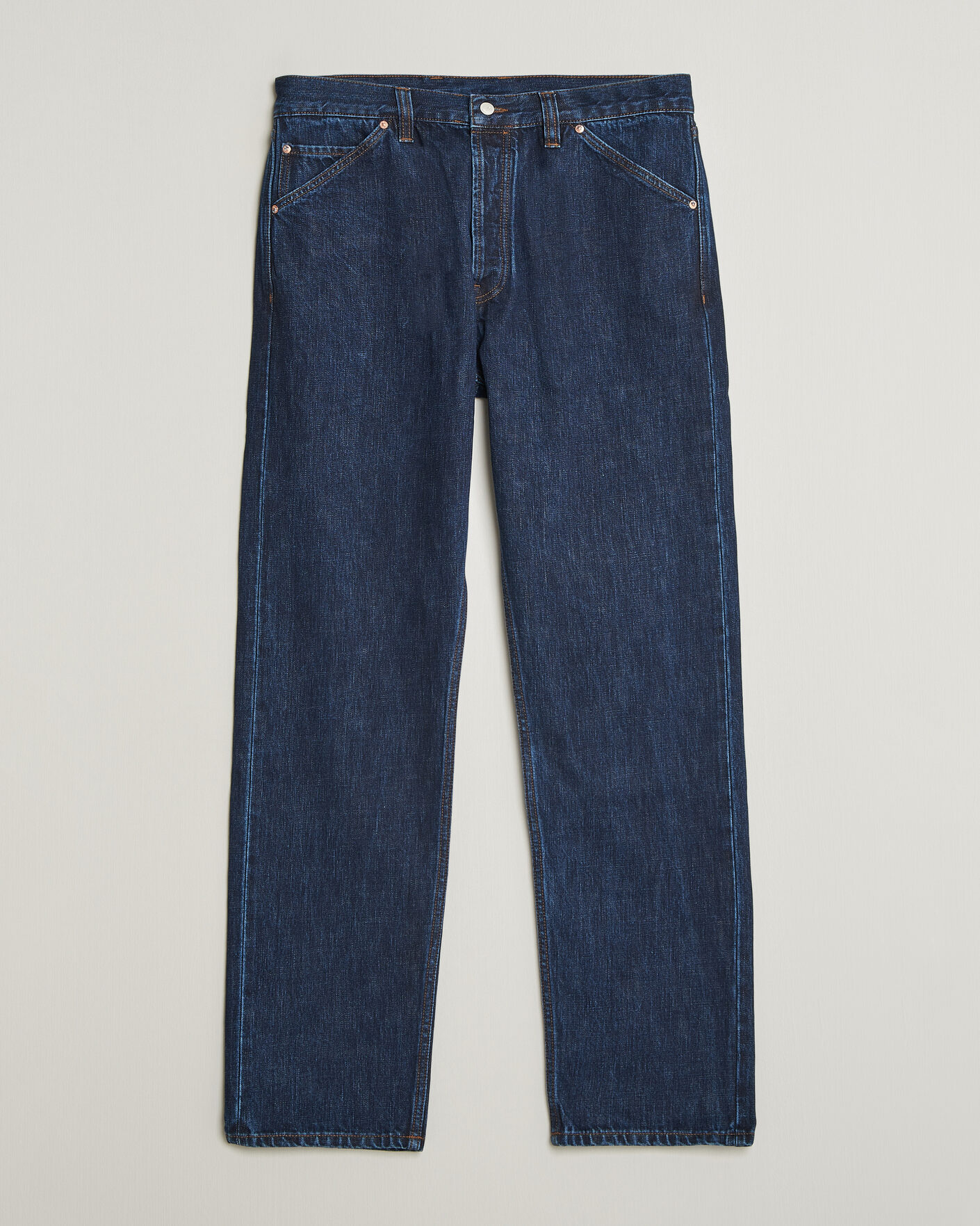 Herre | Jeans | Drake's | 5-Pocket Japanese Selvedge Denim Stone Wash