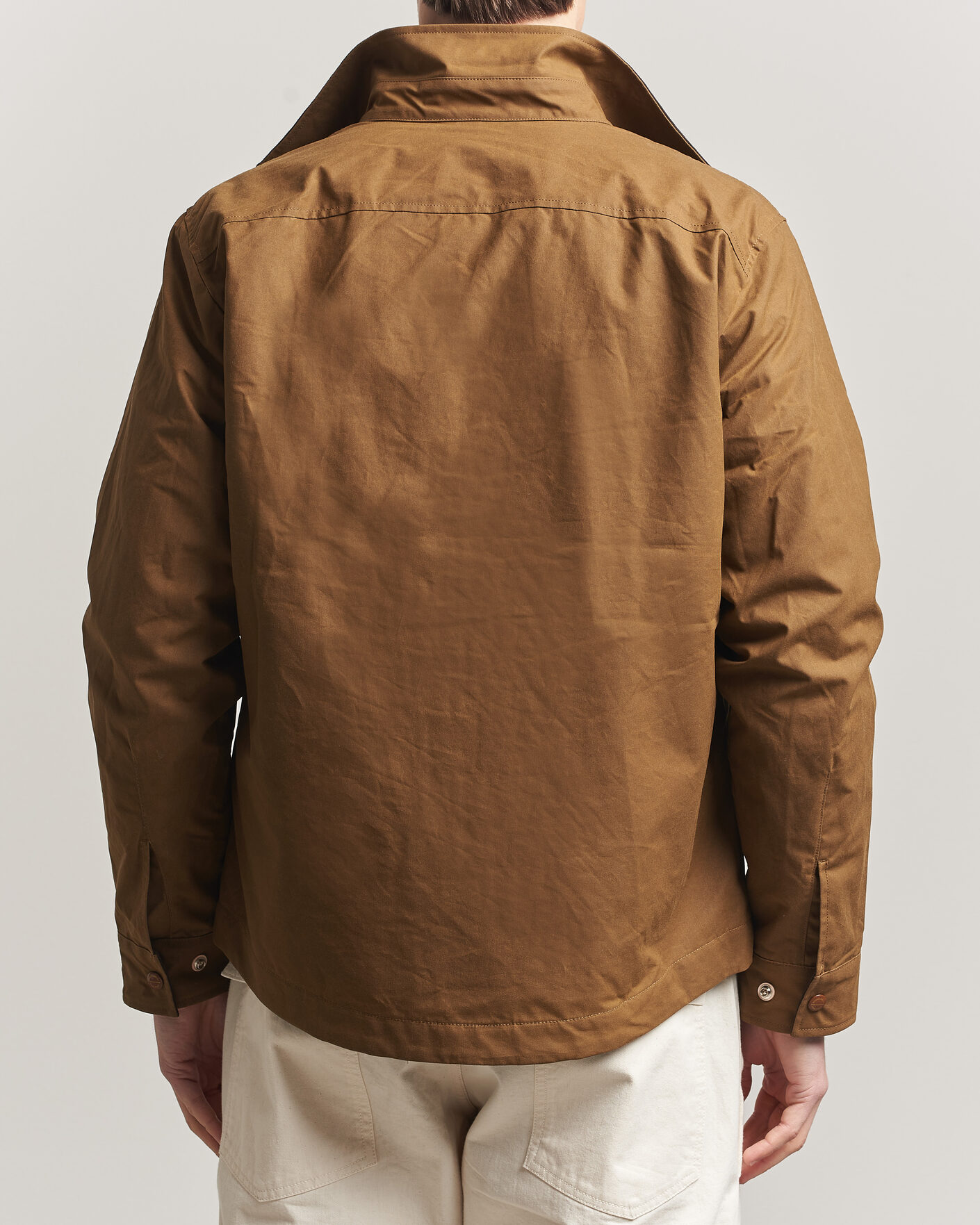 Herre | Jakker | Manifattura Ceccarelli | Dry Wax Heavy Shirt Jacket Dark Tan