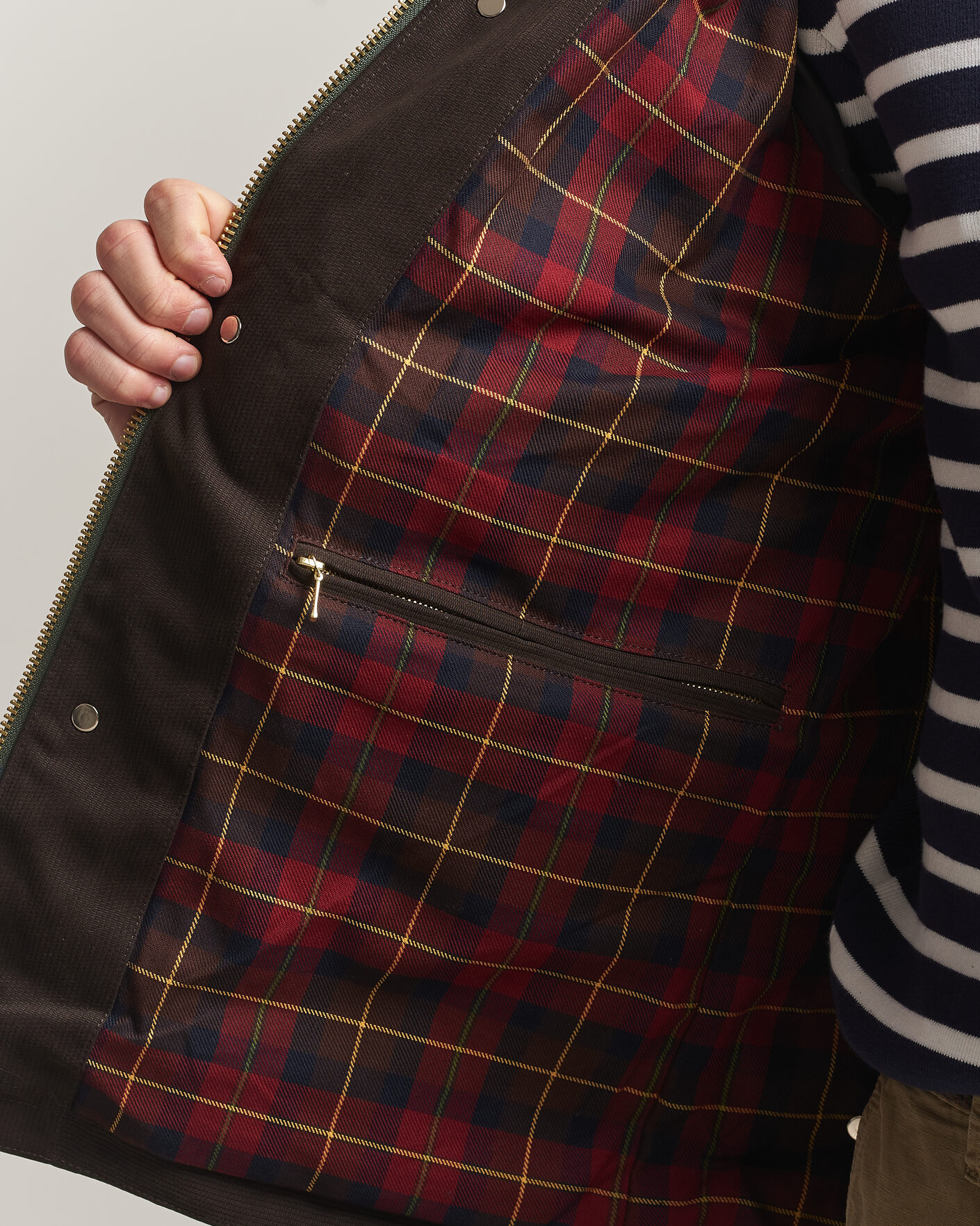 Herre | Jakker | Manifattura Ceccarelli | Dry Wax Rain Caban Dark Green