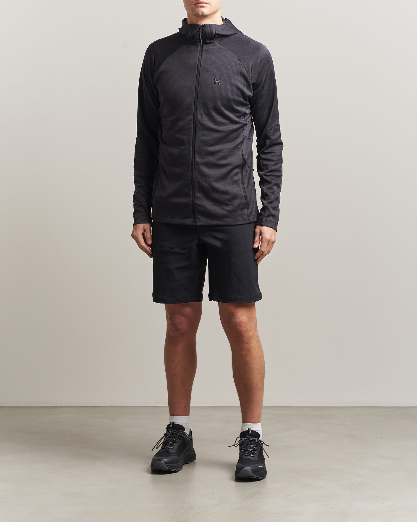 Herre | Trøjer | Haglöfs | Korp Mid Fleece Hood True Black