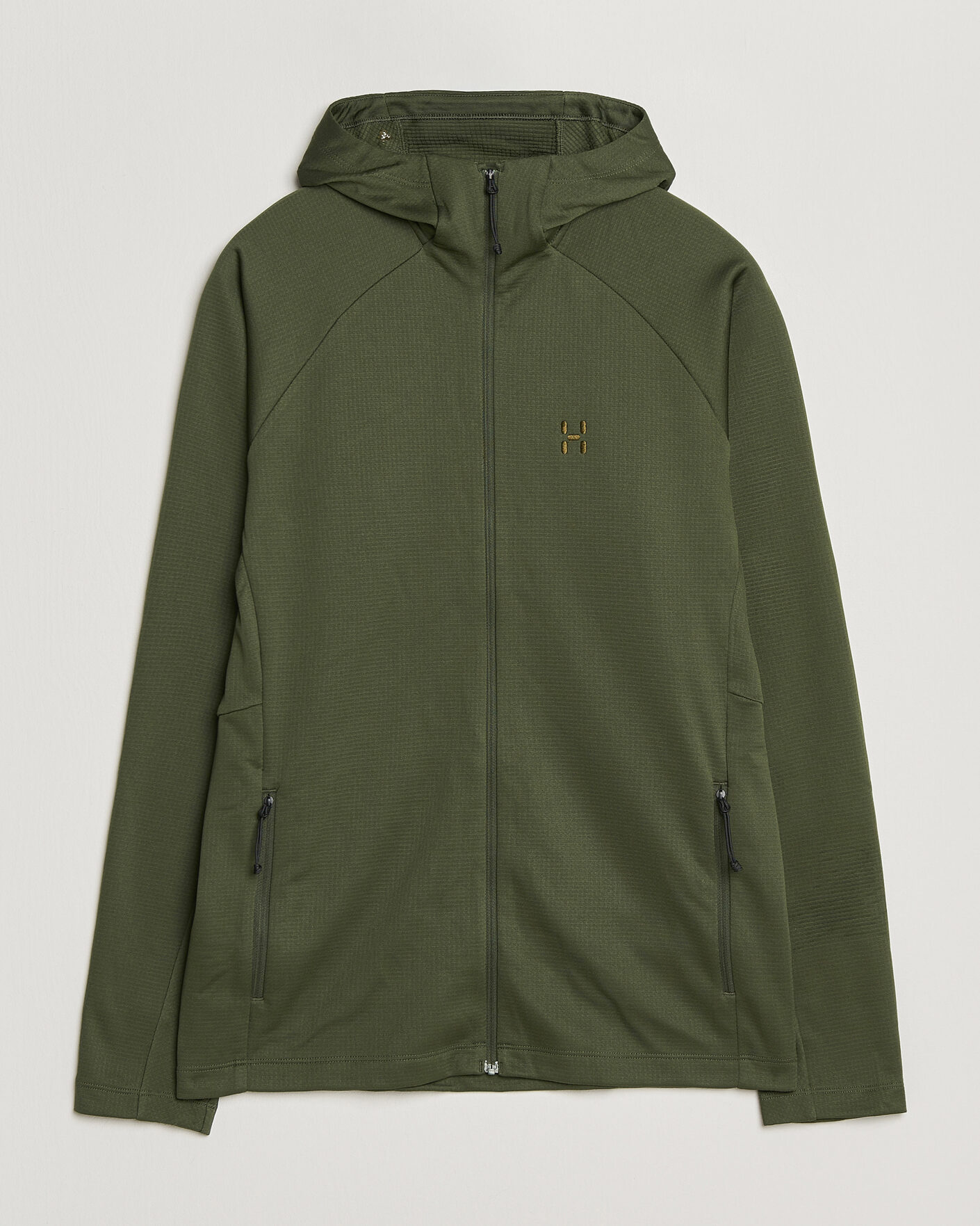 Herre | Trøjer | Haglöfs | Korp Mid Fleece Hood Seaweed Green