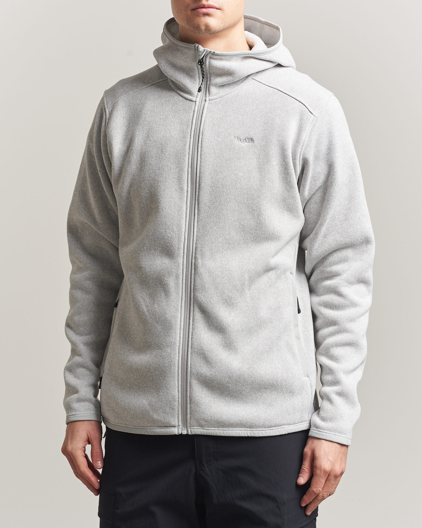 Herre | Trøjer | Haglöfs | Swook II Mid Hood Stone Grey