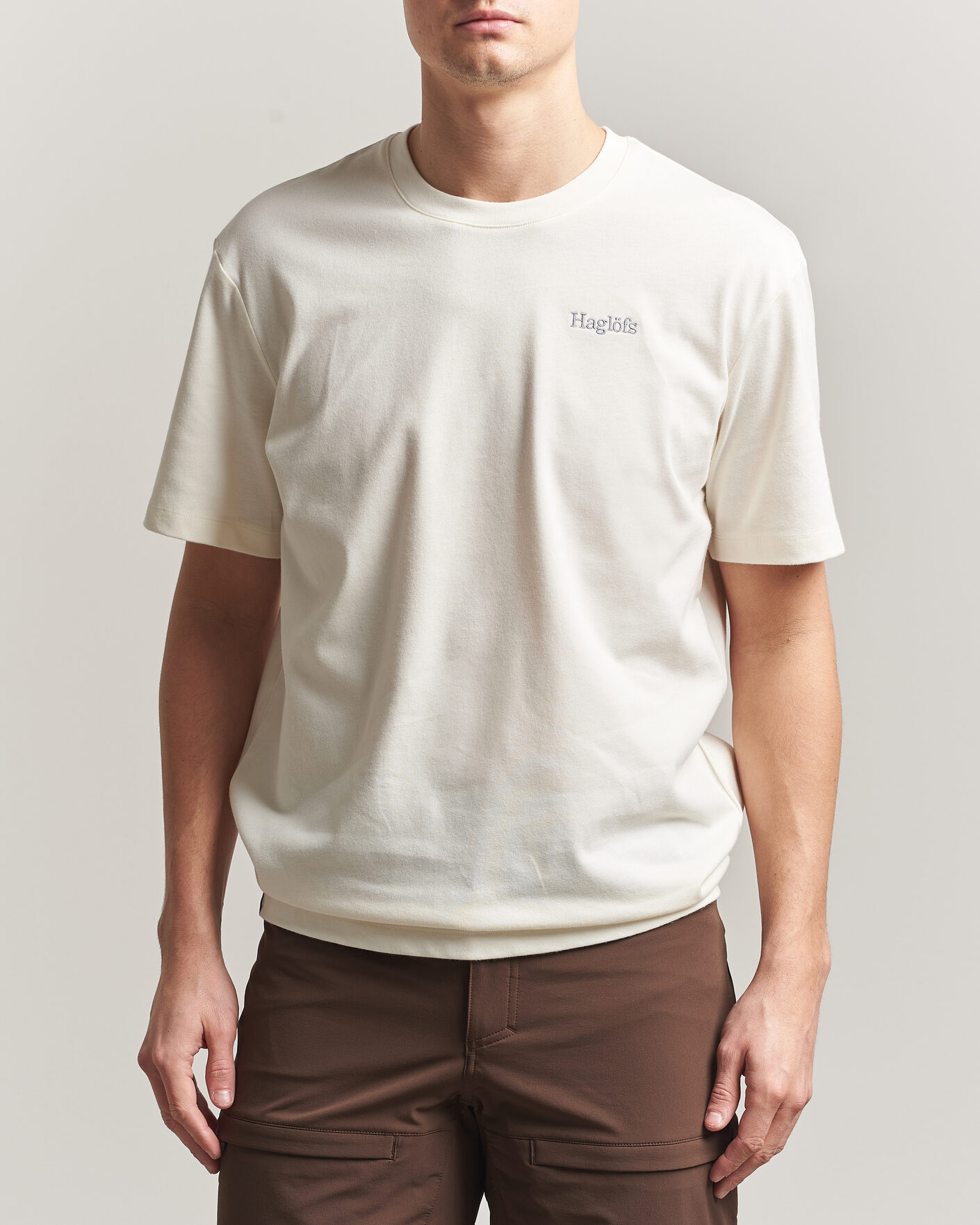 Herre | T-Shirts | Haglöfs | Organic Cotton T-Shirt Soft White