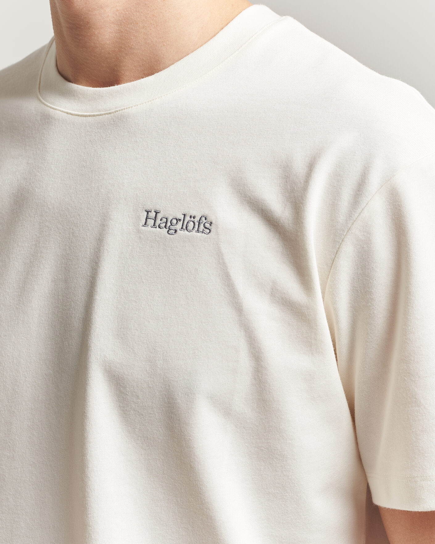 Herre | T-Shirts | Haglöfs | Organic Cotton T-Shirt Soft White
