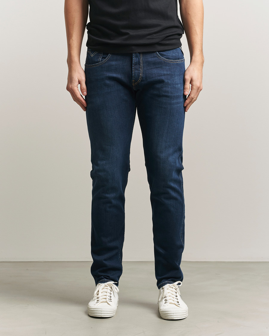 Herre | Jeans | Replay | Anbass Powerstretch Jeans Dark Blue