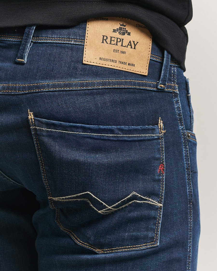 Herre | Jeans | Replay | Anbass Powerstretch Jeans Dark Blue