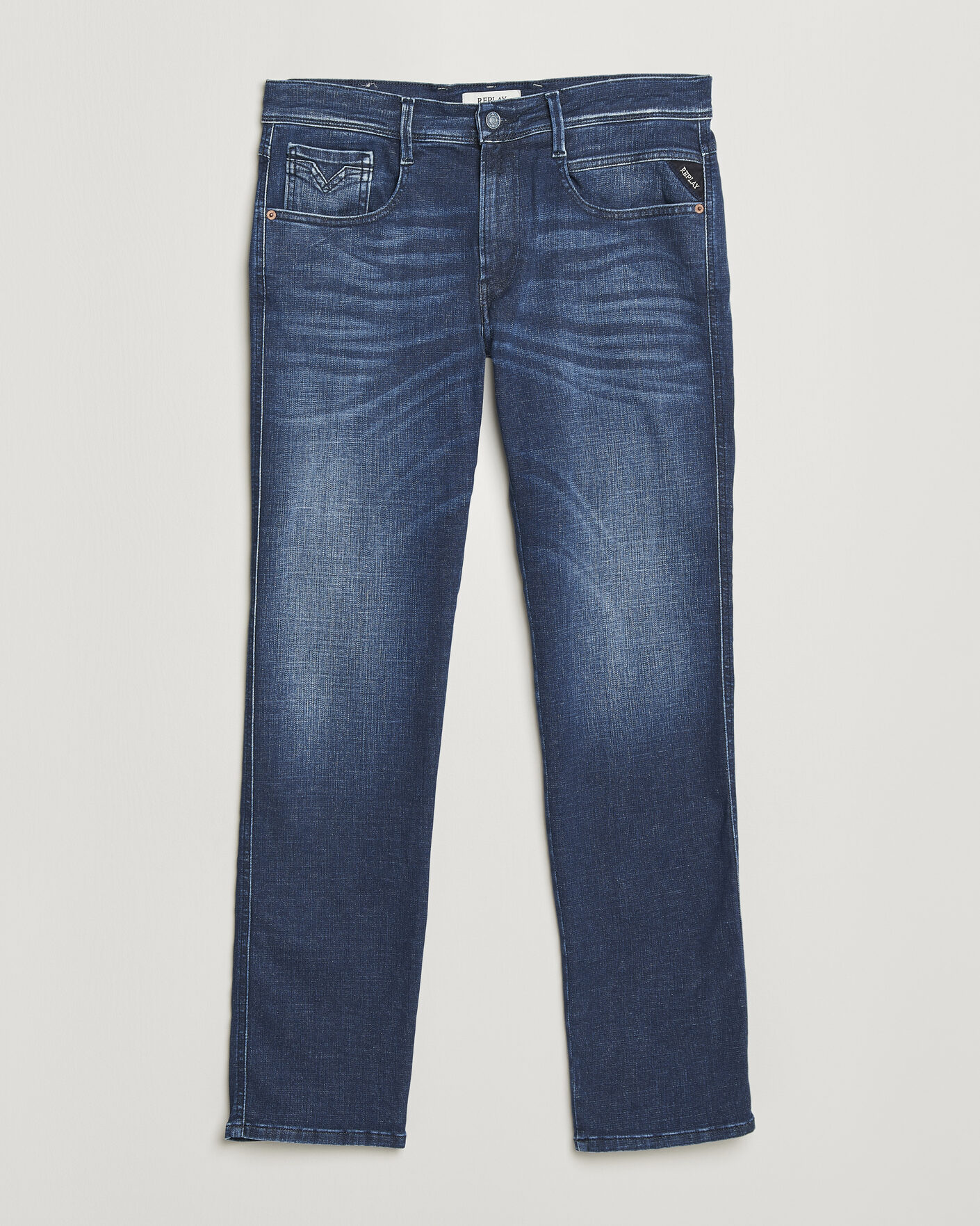 Herre | Jeans | Replay | Anbass Hyperflex Matrix Jeans Dark Blue