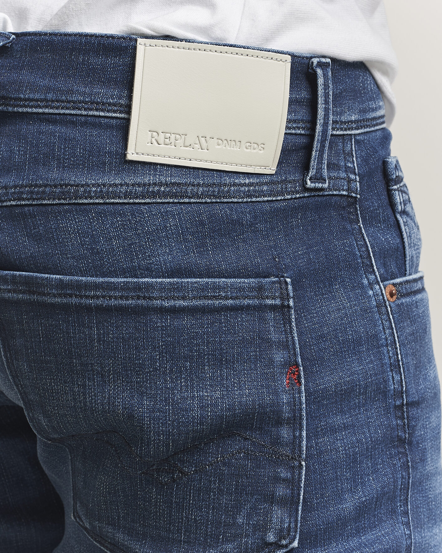 Herre | Jeans | Replay | Anbass Hyperflex Matrix Jeans Dark Blue