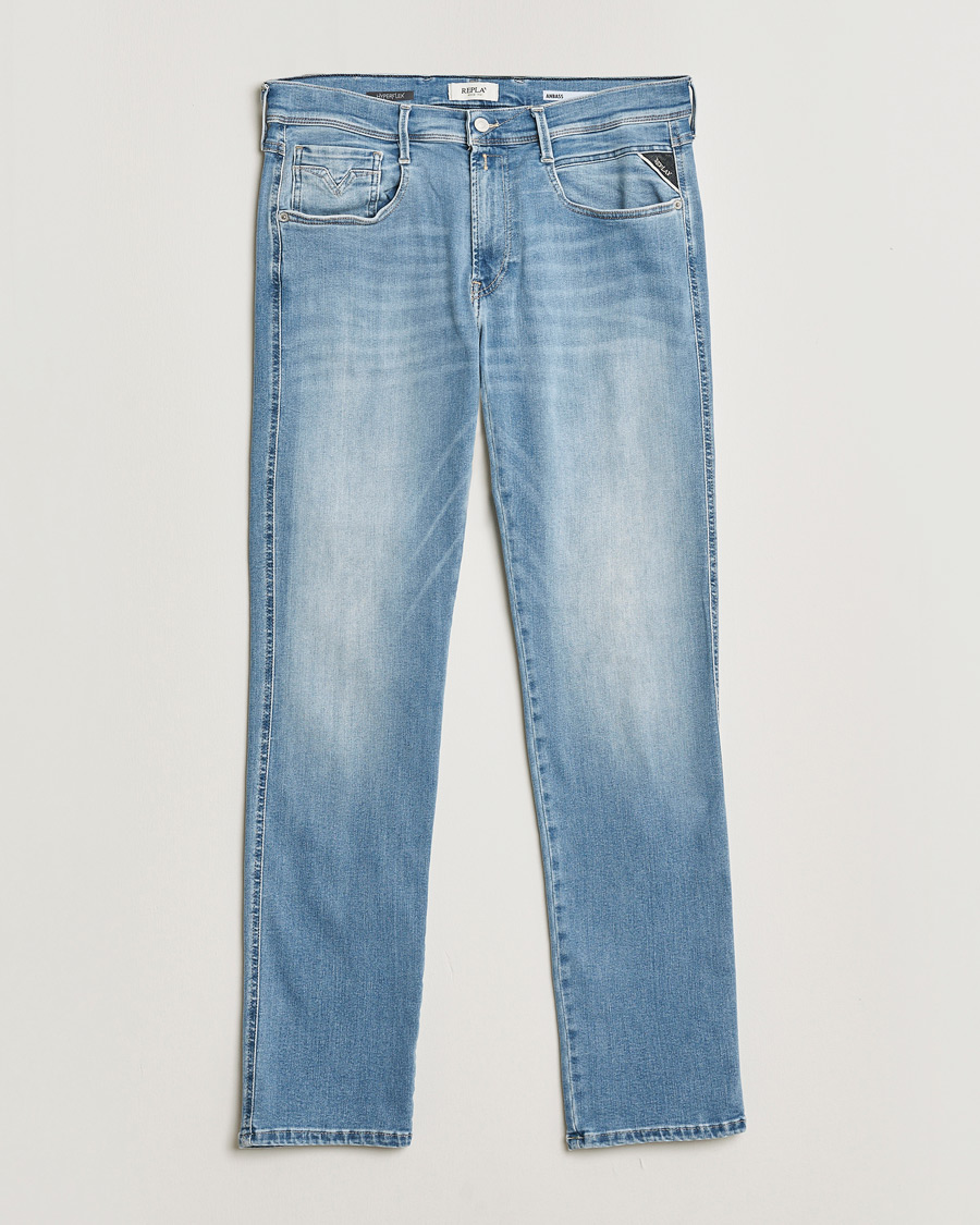 Herre | Jeans | Replay | Anbass Hyperflex Original Jeans Light Blue