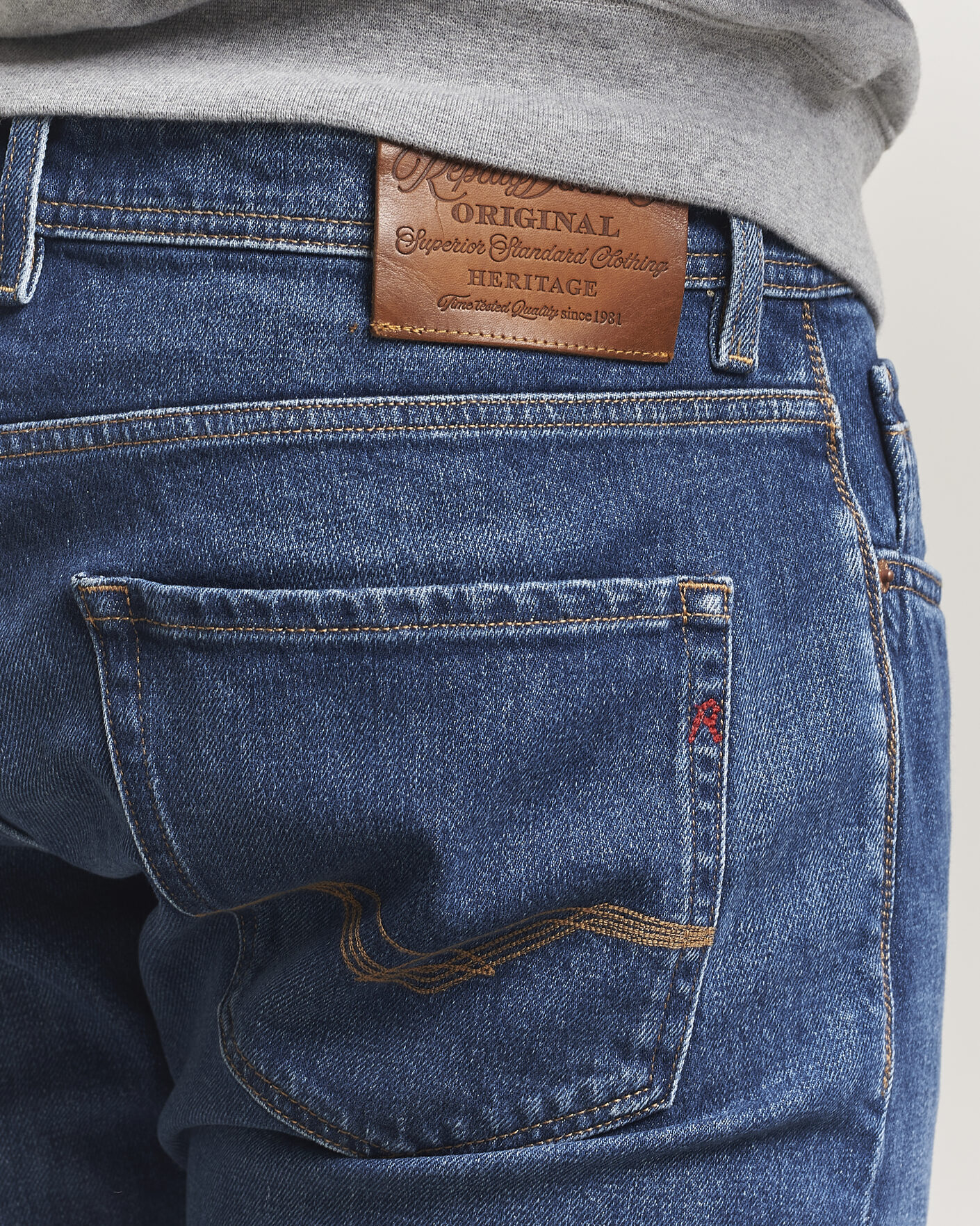 Herre | Jeans | Replay | Rocco Comfort Fit Original Jeans Dark Blue