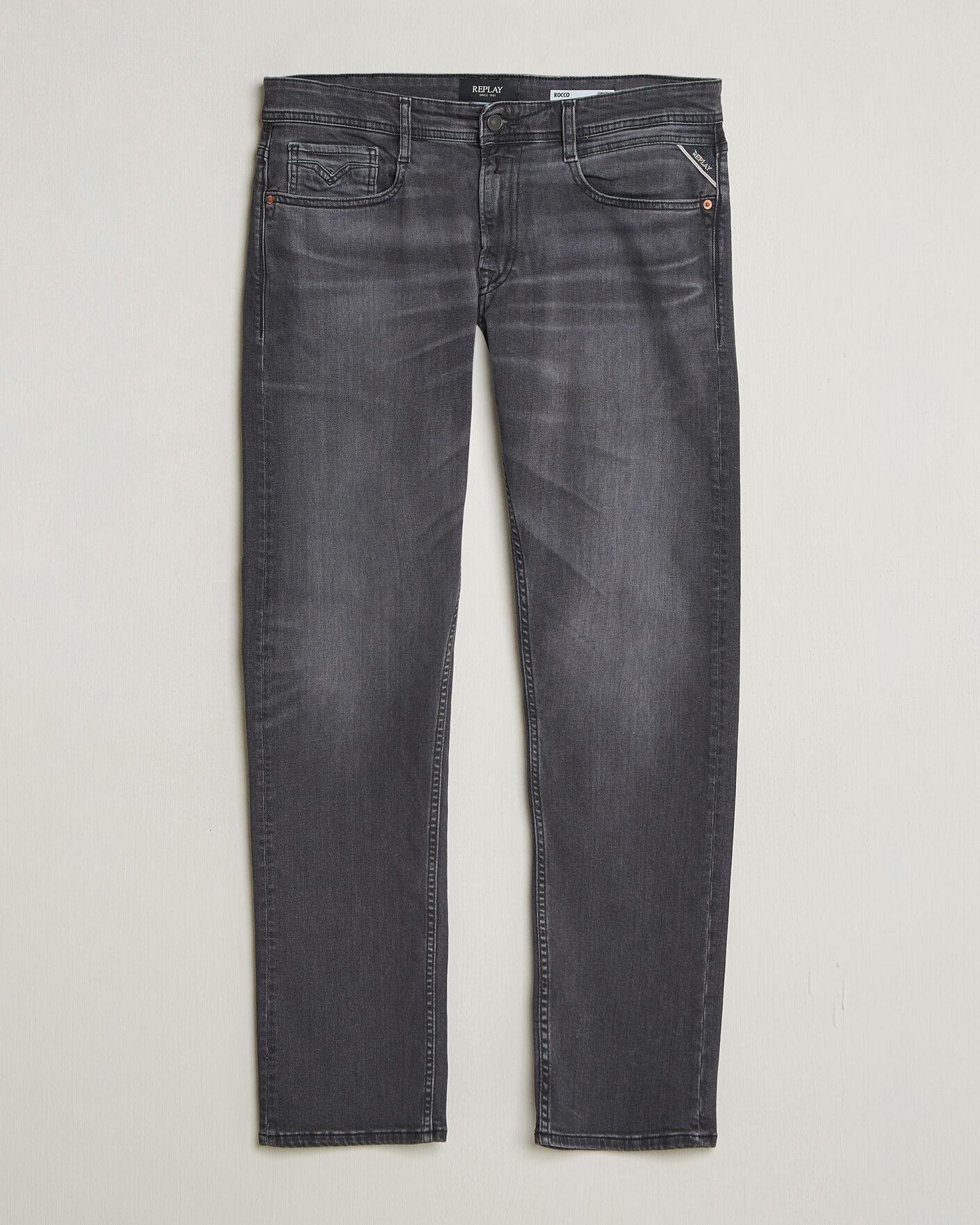 Herre | Bukser | Replay | Rocco Comfort Fit Powerstretch Jeans Black