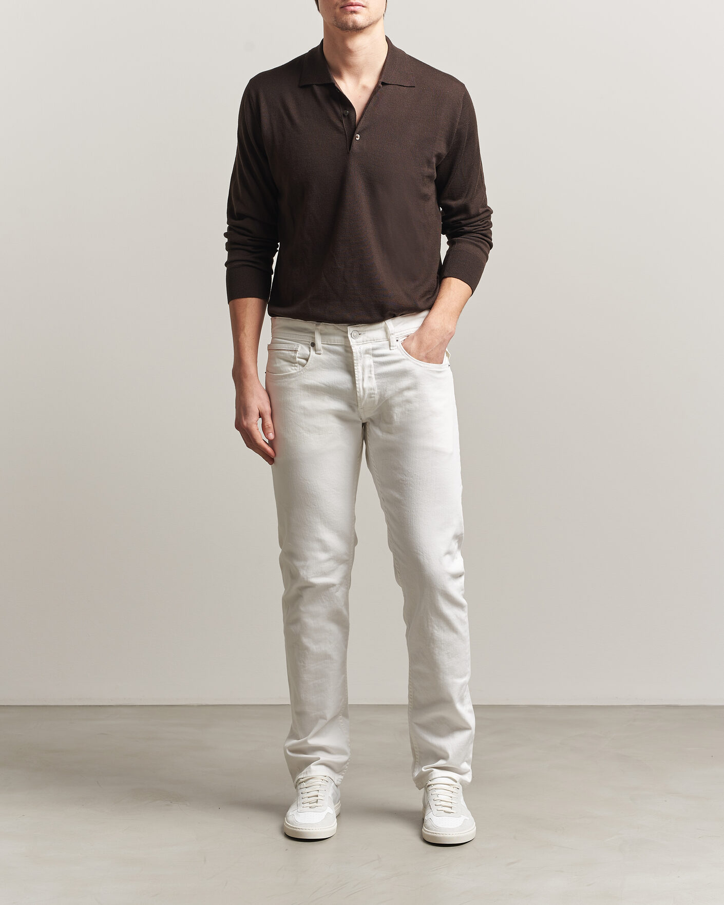 Herre | Jeans | Replay | Grover Straight Fit Powerstretch Jeans White