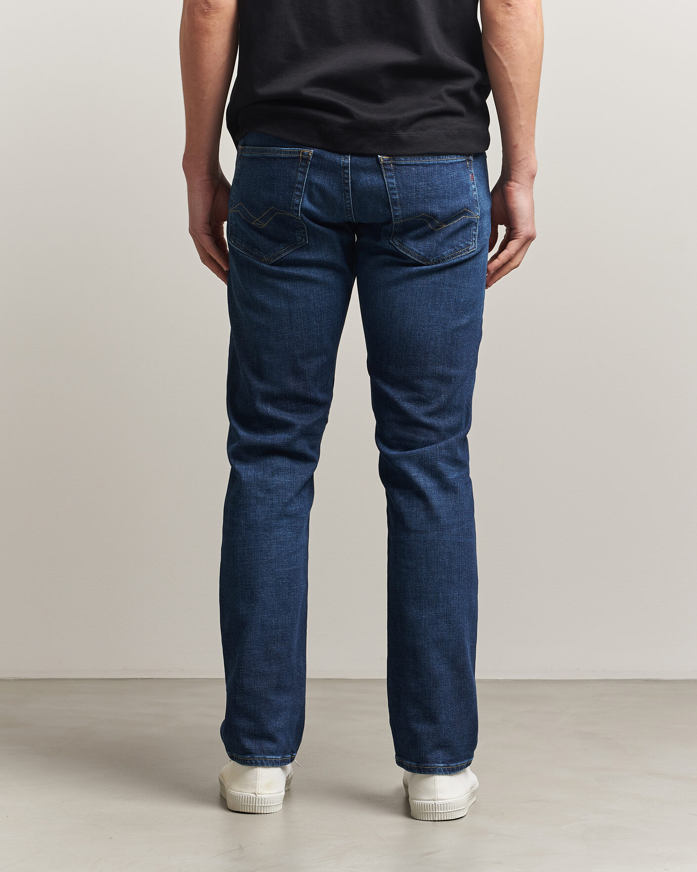 Herre | Jeans | Replay | Grover Straight Fit Stretch Heritage Jeans Dark Blue